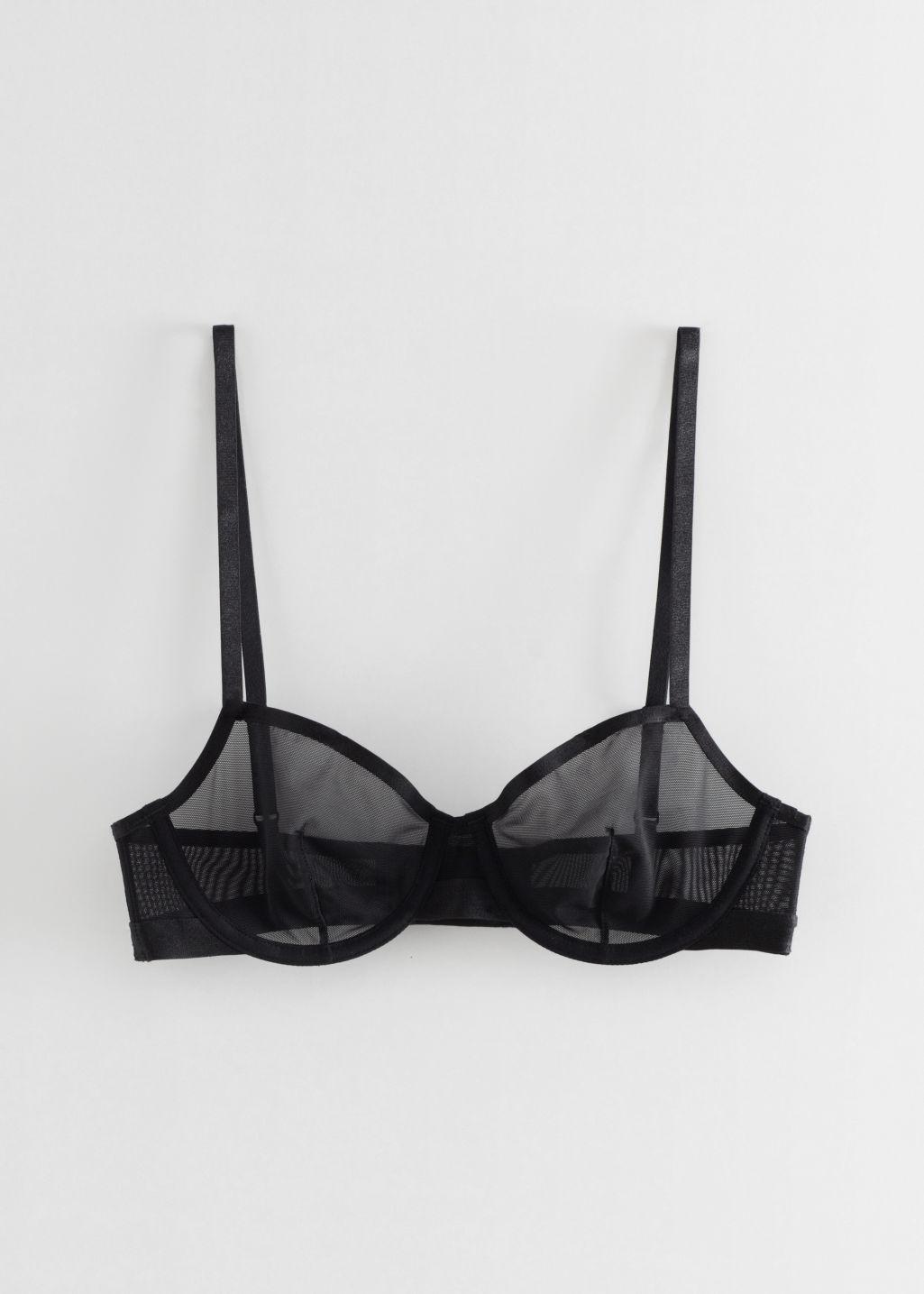 & Other Stories Sheer Mesh Underwire Bra in White Lyst