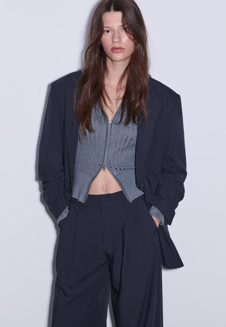 Donna Stradivarius Giubbotto Jeans Oversize Stradivarius D63 Jeans