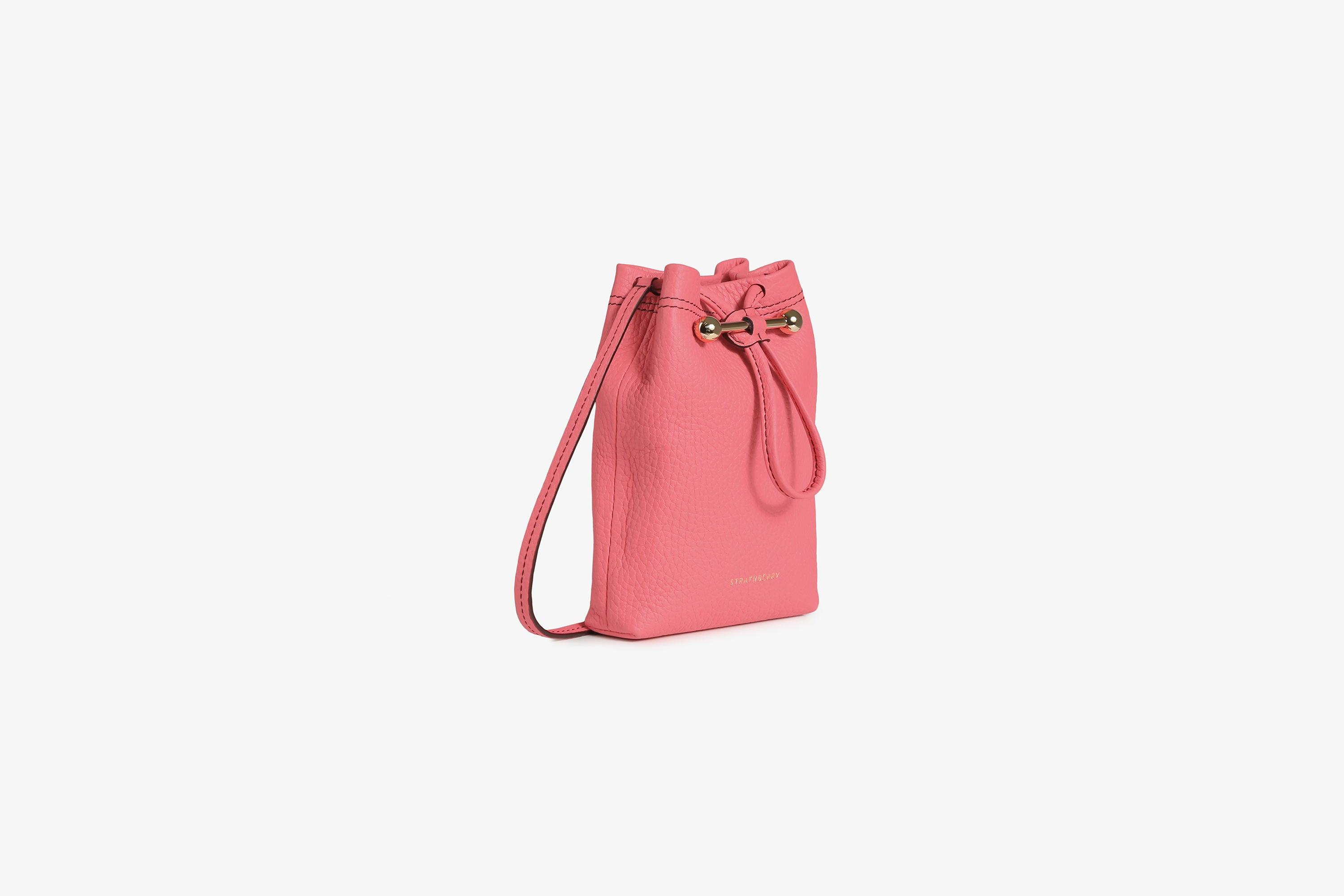 Strathberry Leather Lana Osette Pouch in Pink | Lyst