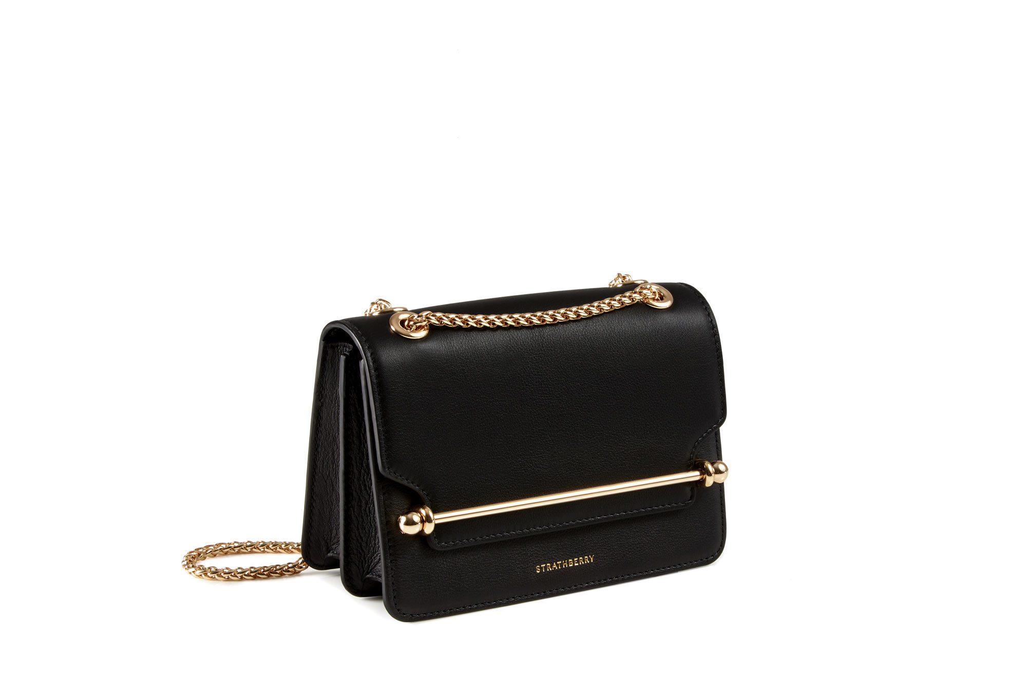 Strathberry Leather East/west Mini in Black - Lyst