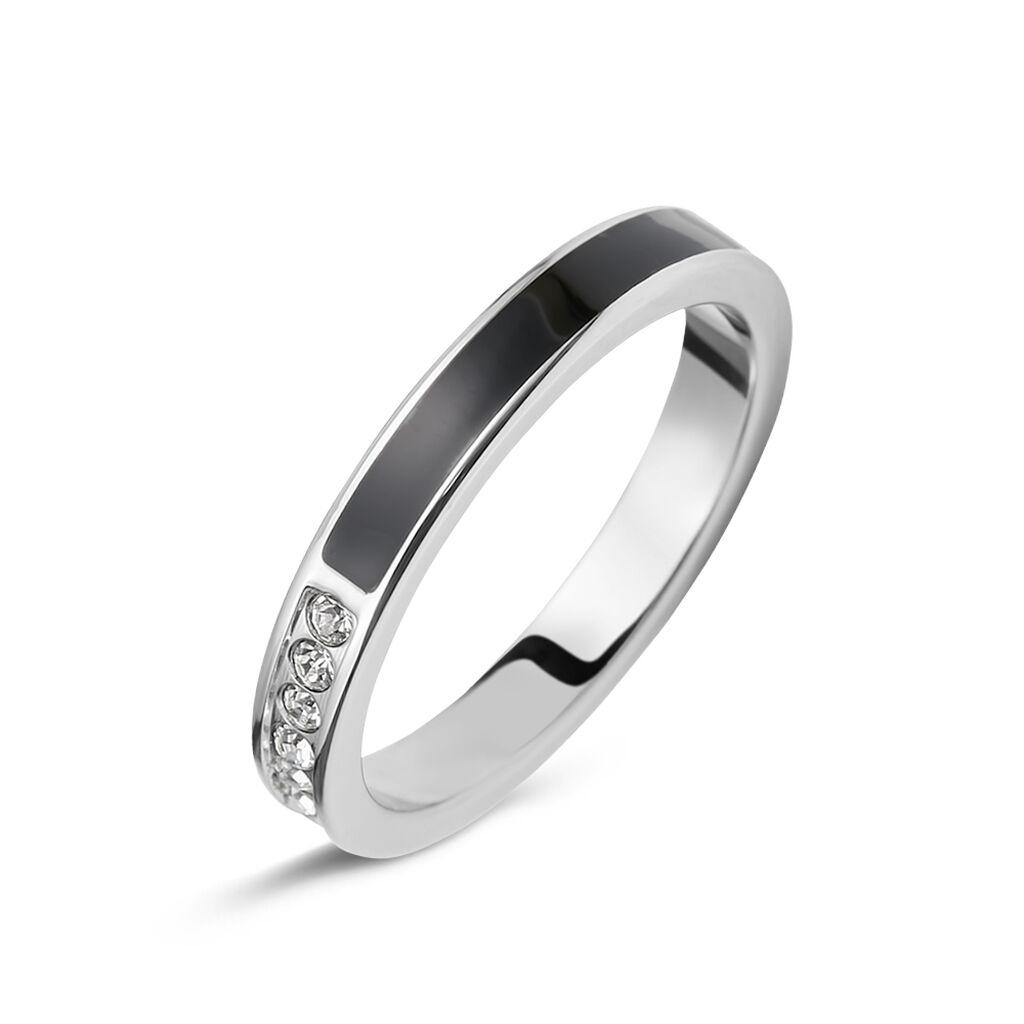 Anello Semi eternity Lady Sweet Acciaio Cristallo di Stroili in