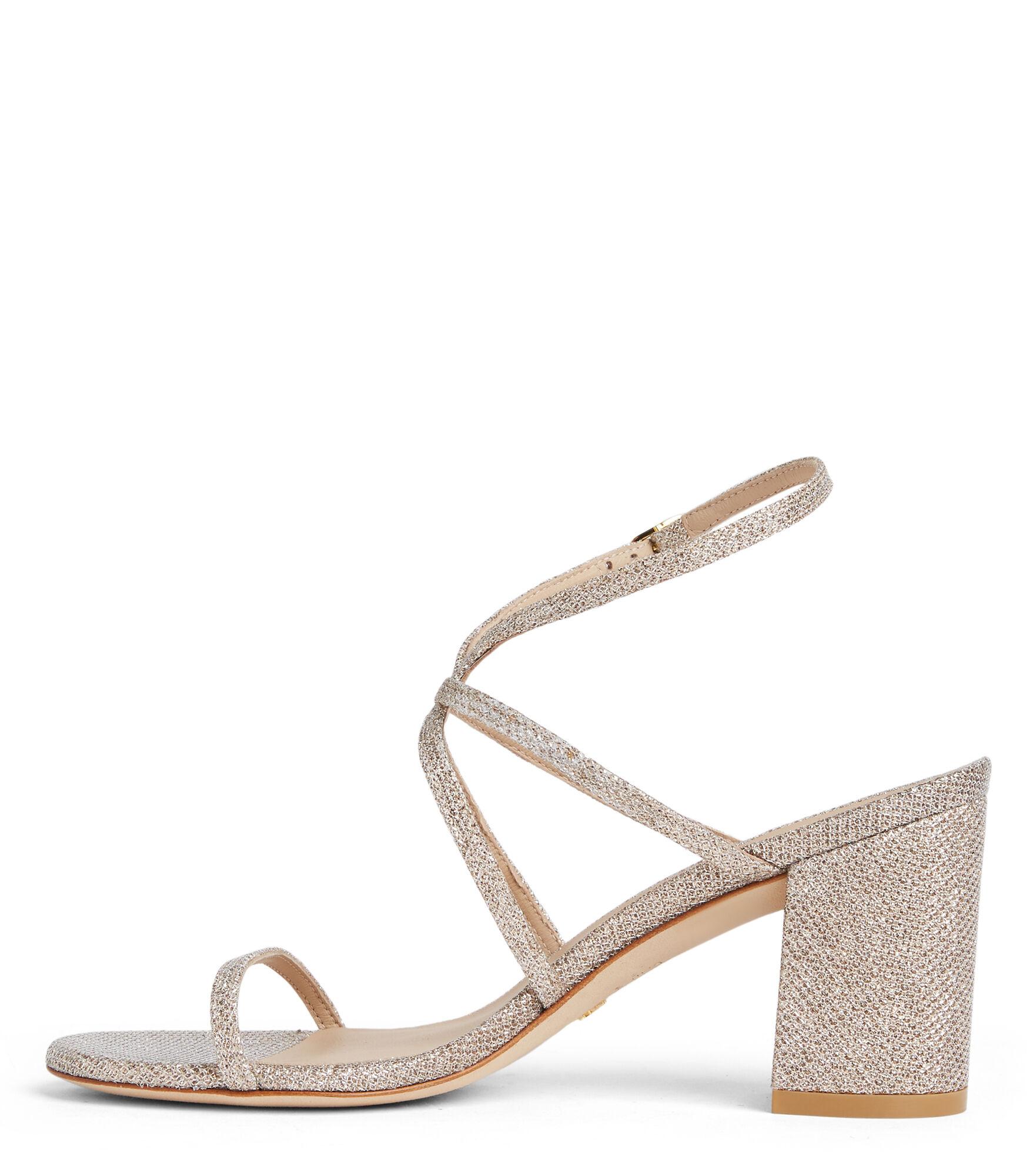 Stuart weitzman simple sandal on sale silver