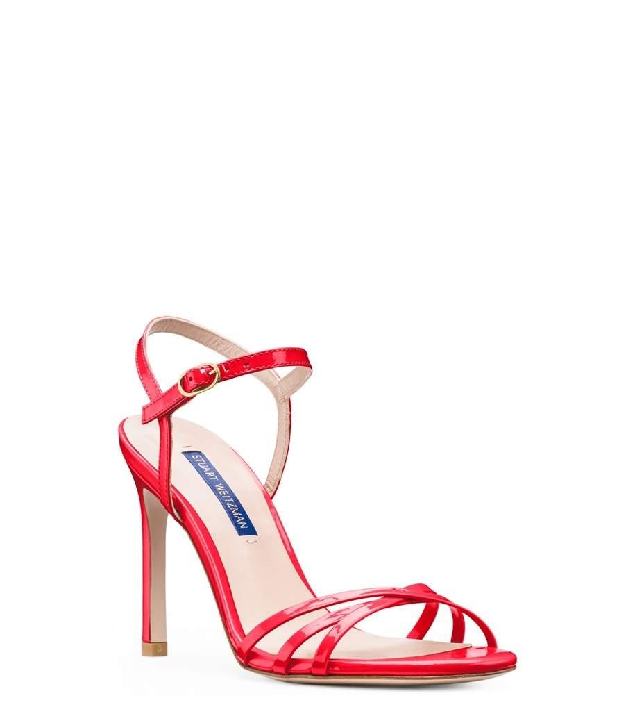stuart weitzman red espadrilles