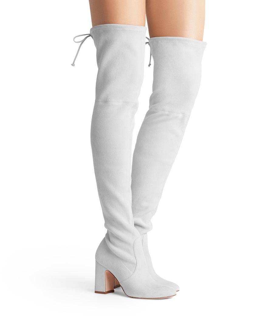 stuart weitzman light grey boots