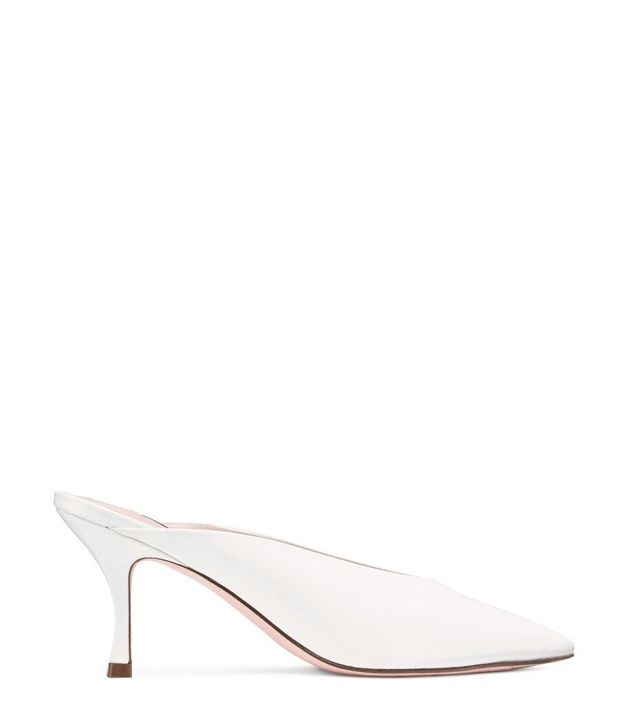 stuart weitzman white mules