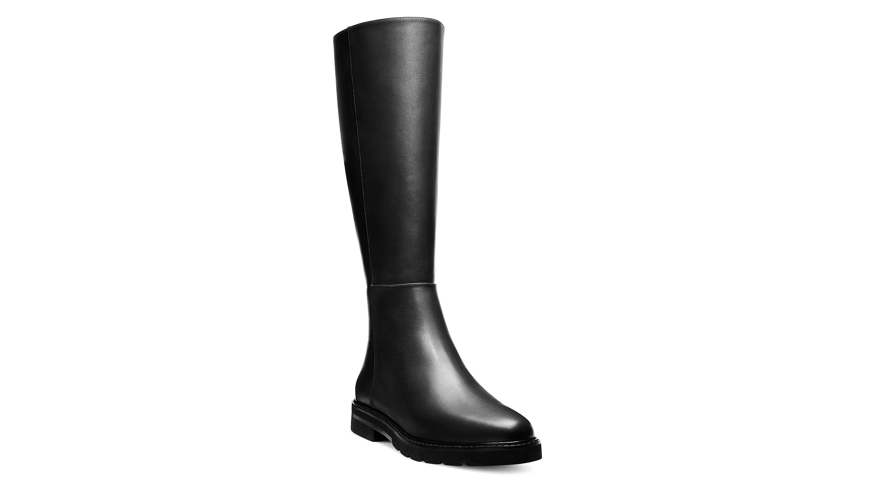 Stuart Weitzman Donna To-the-knee Zip Boot The Sw Outlet in Black | Lyst