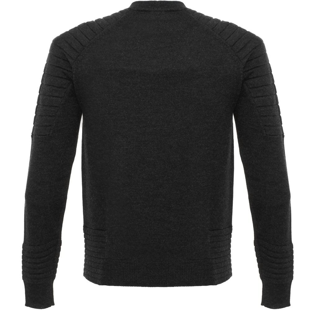 black jersey jumper