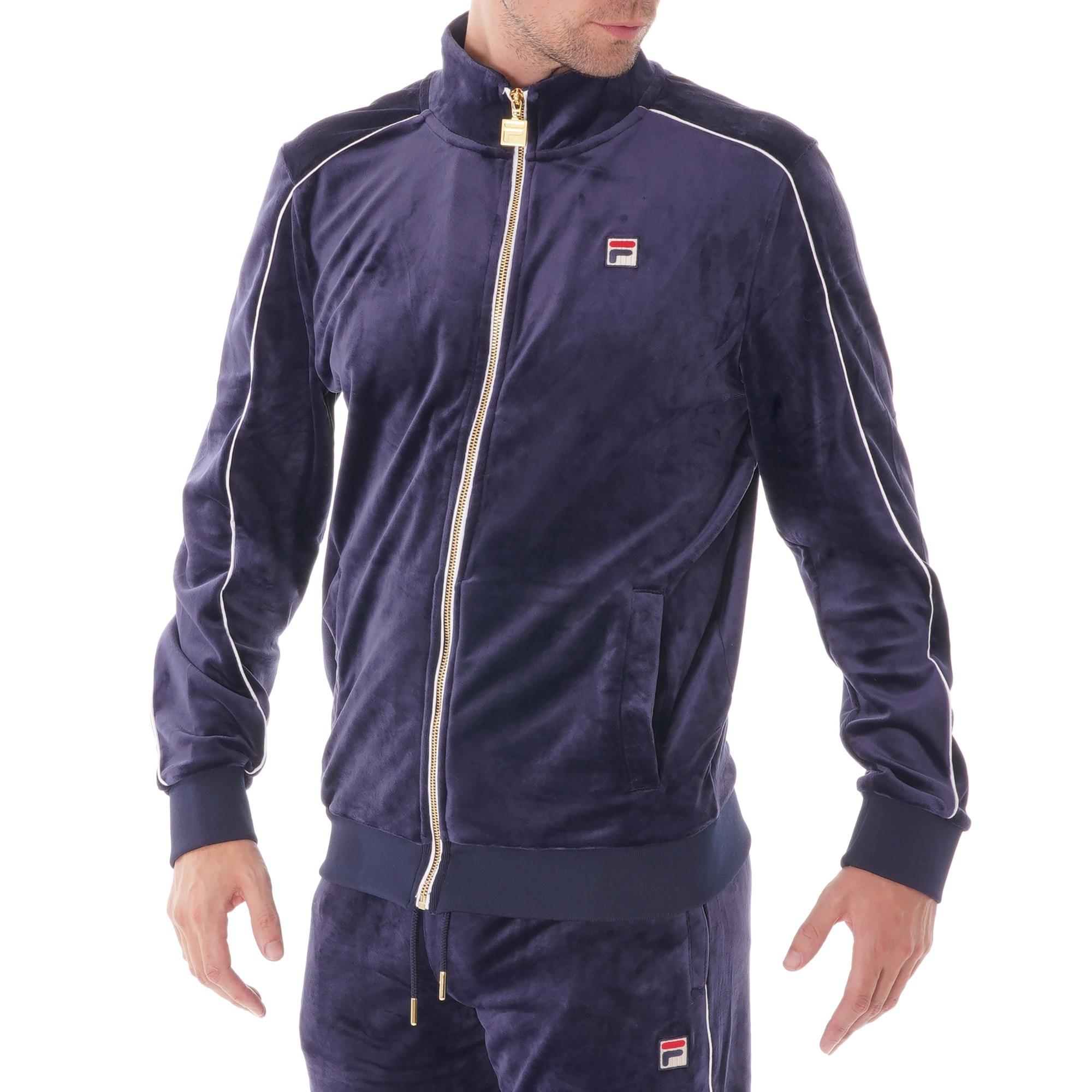 Blue Fila Vintage Mens Lineker Track Jacket