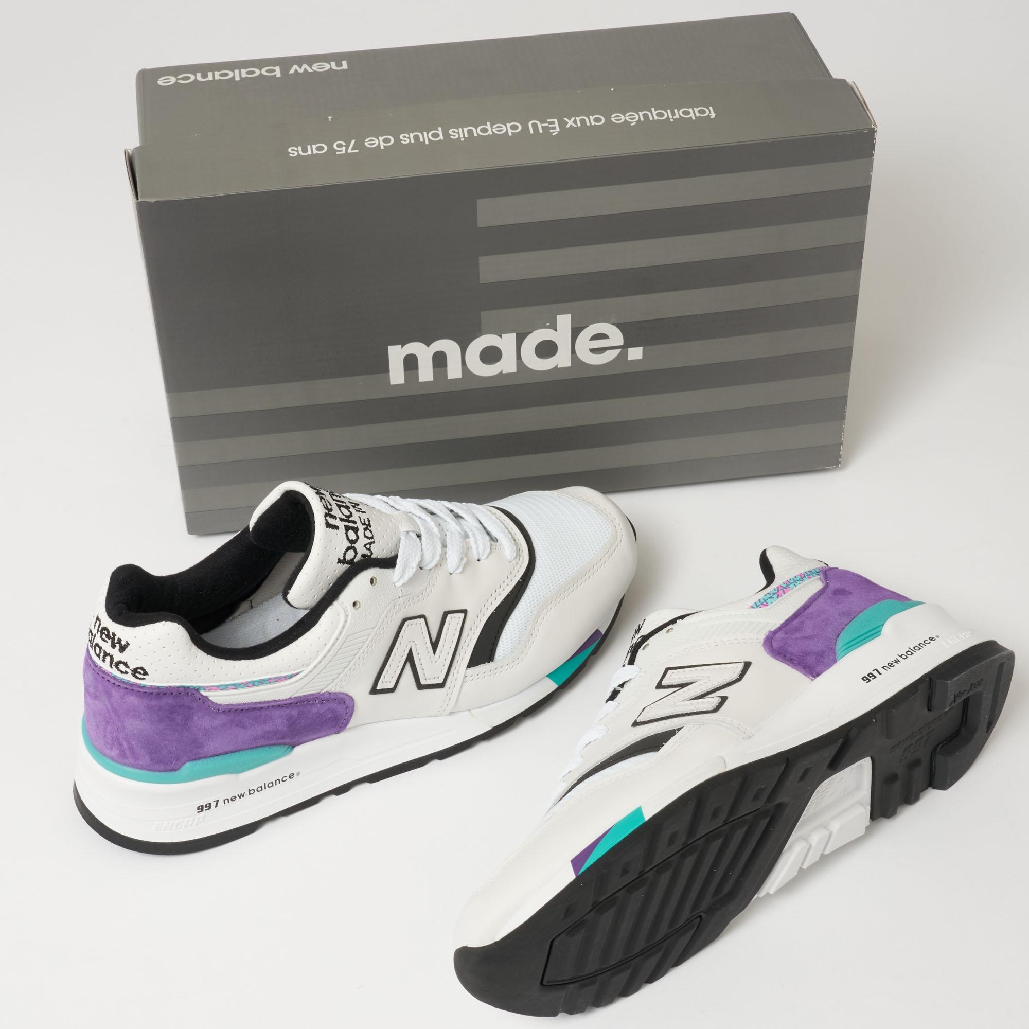 New Balance 997 Made In Us - White & Purple for Men | Lyst Australia