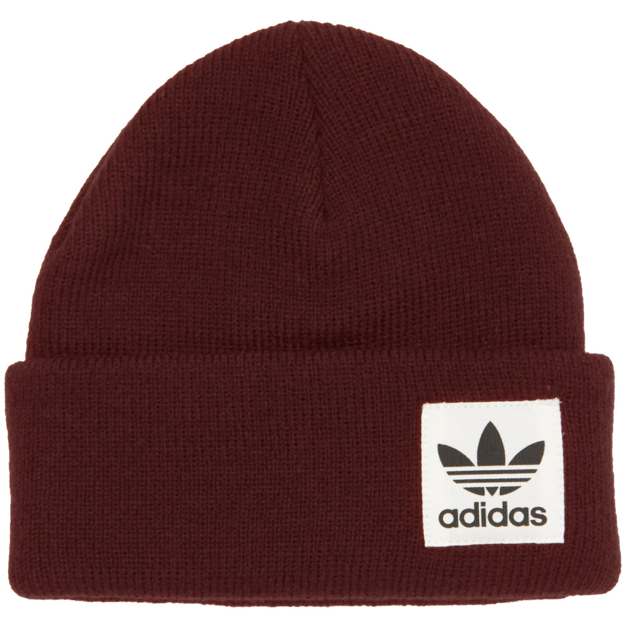 burgundy adidas beanie