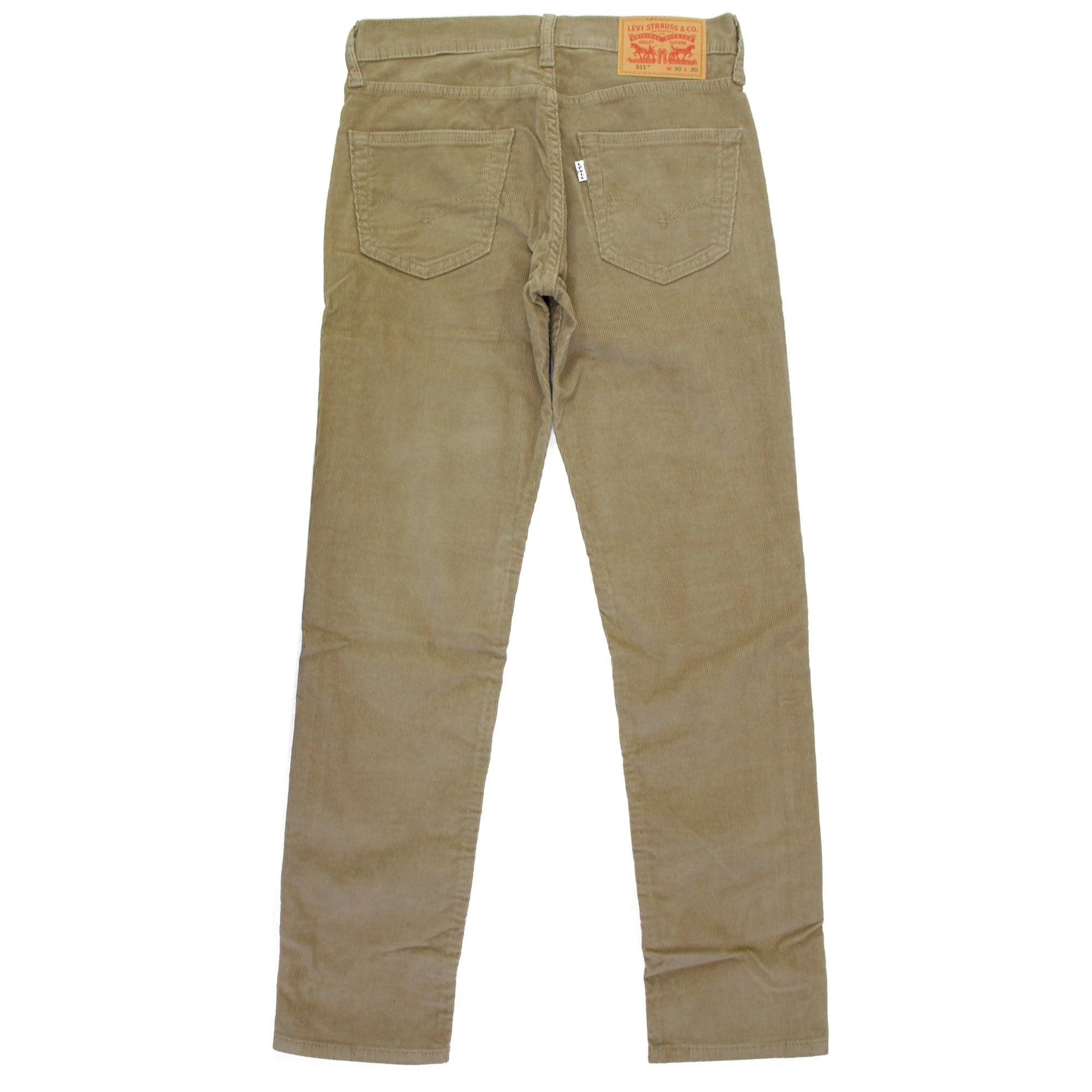 Levi's Levi's 511 Slim Fit Lead Grey Corduroy Trousers in Grey for Men |  Lyst Australia