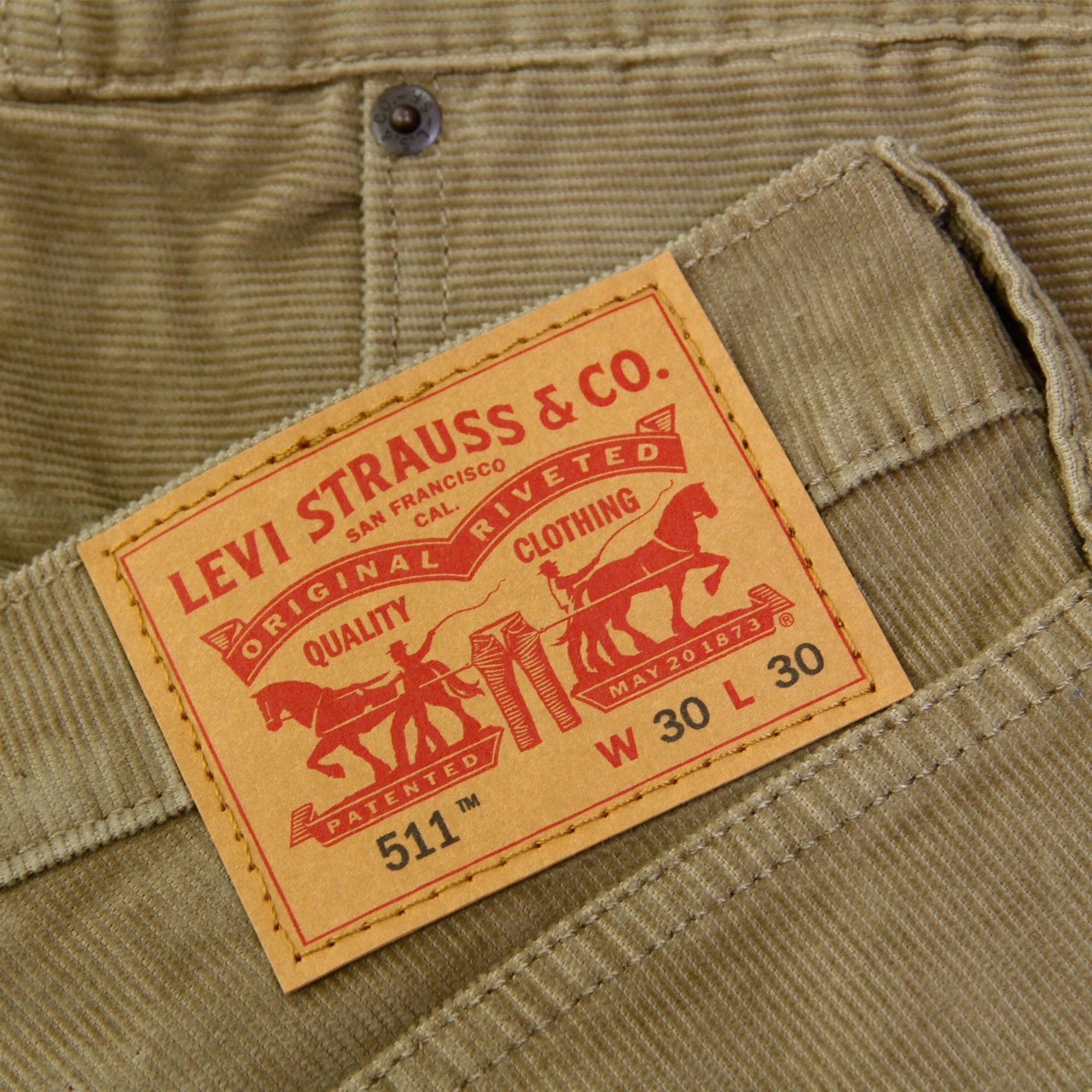 Levi's Levi's 511 Slim Fit Lead Grey Corduroy Trousers in Grey for Men |  Lyst Australia