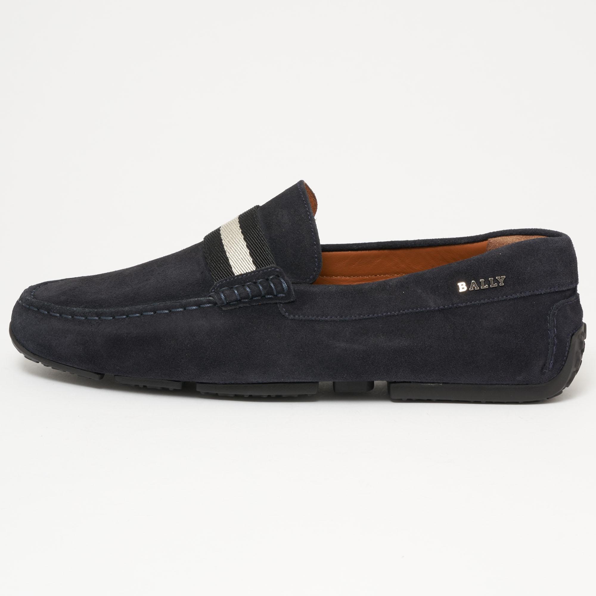 bally blue suede shoes