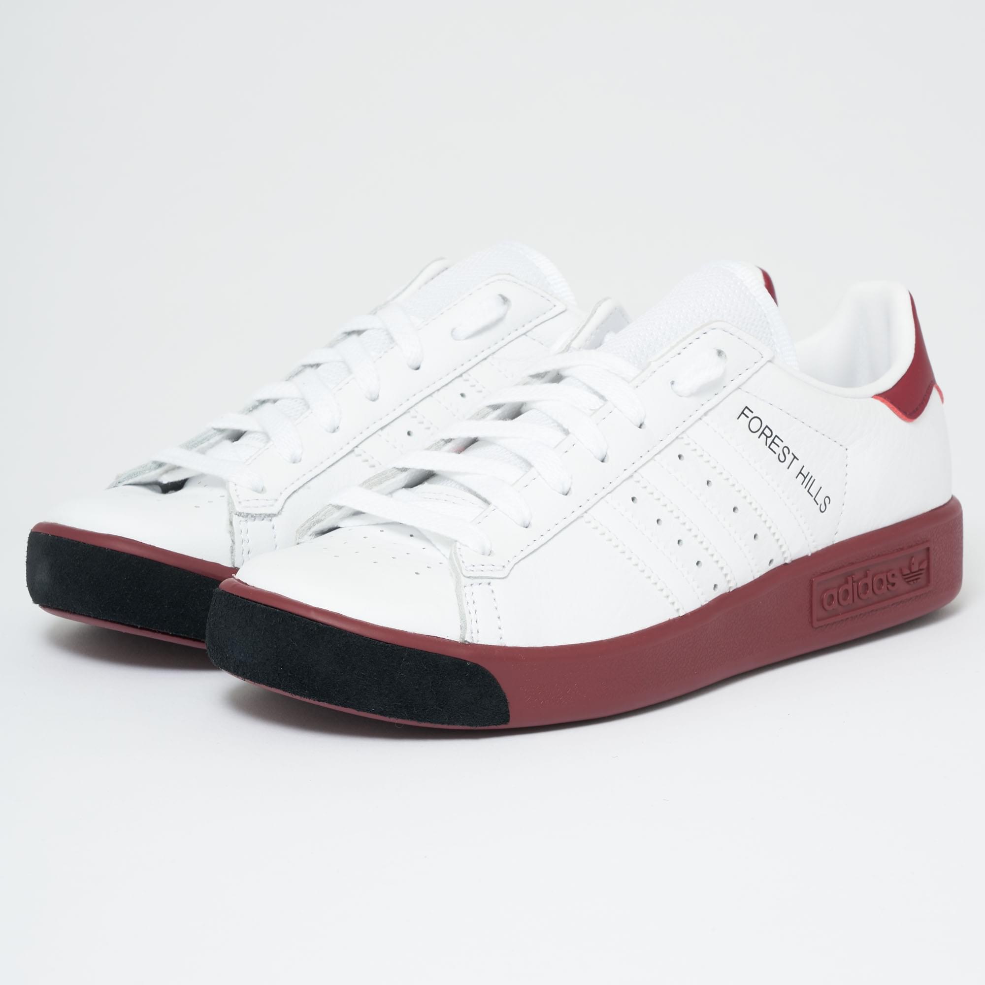 Adidas forest hotsell hills white burgundy
