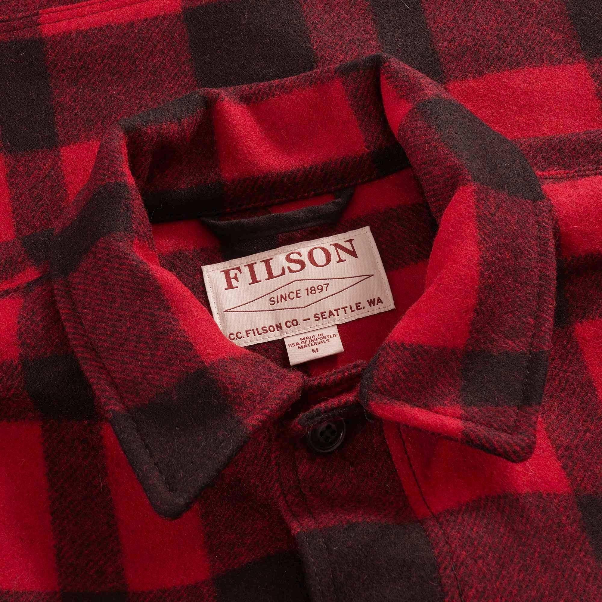 filson red plaid jacket