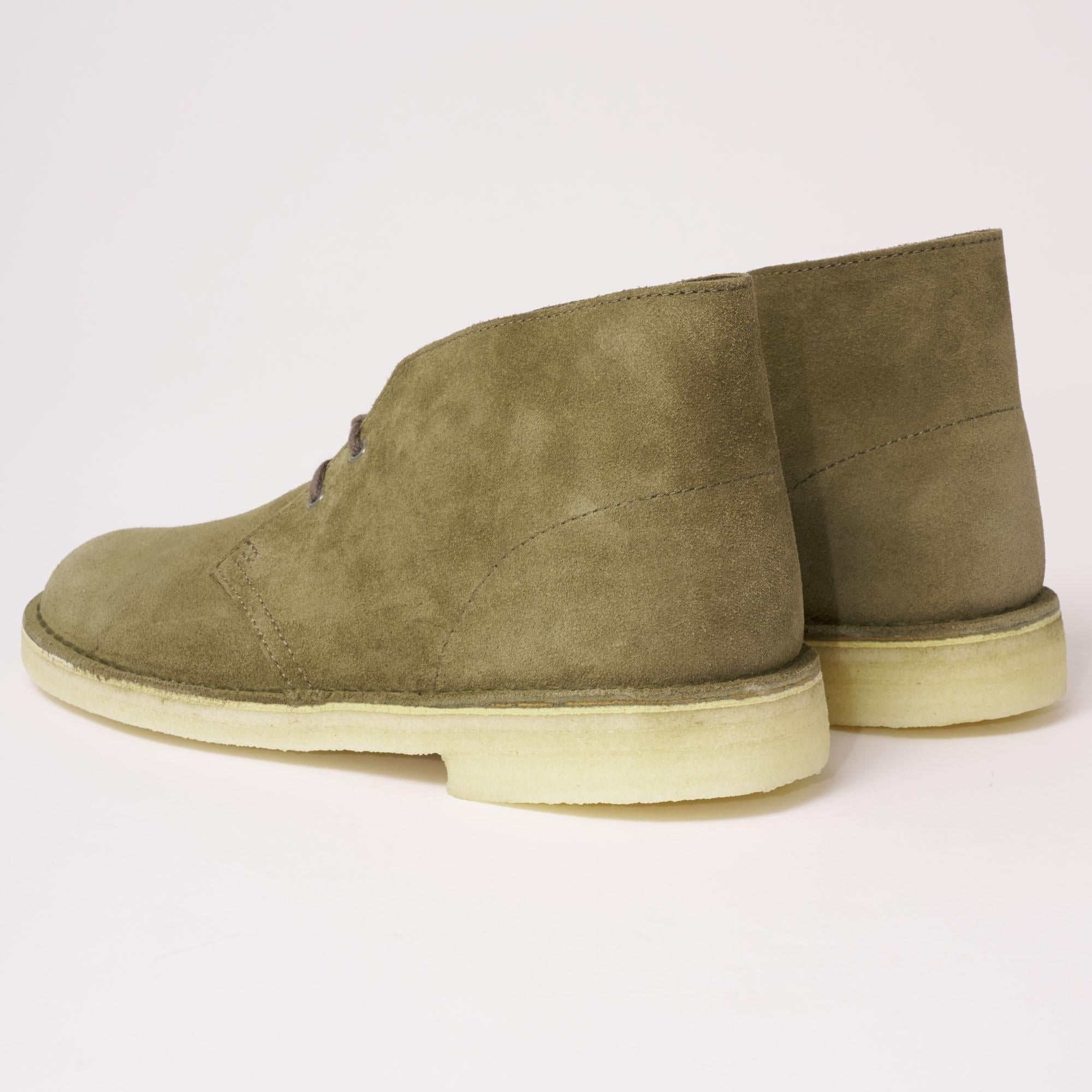 Olive Green Suede Crepe Sole Boots 9.5 
