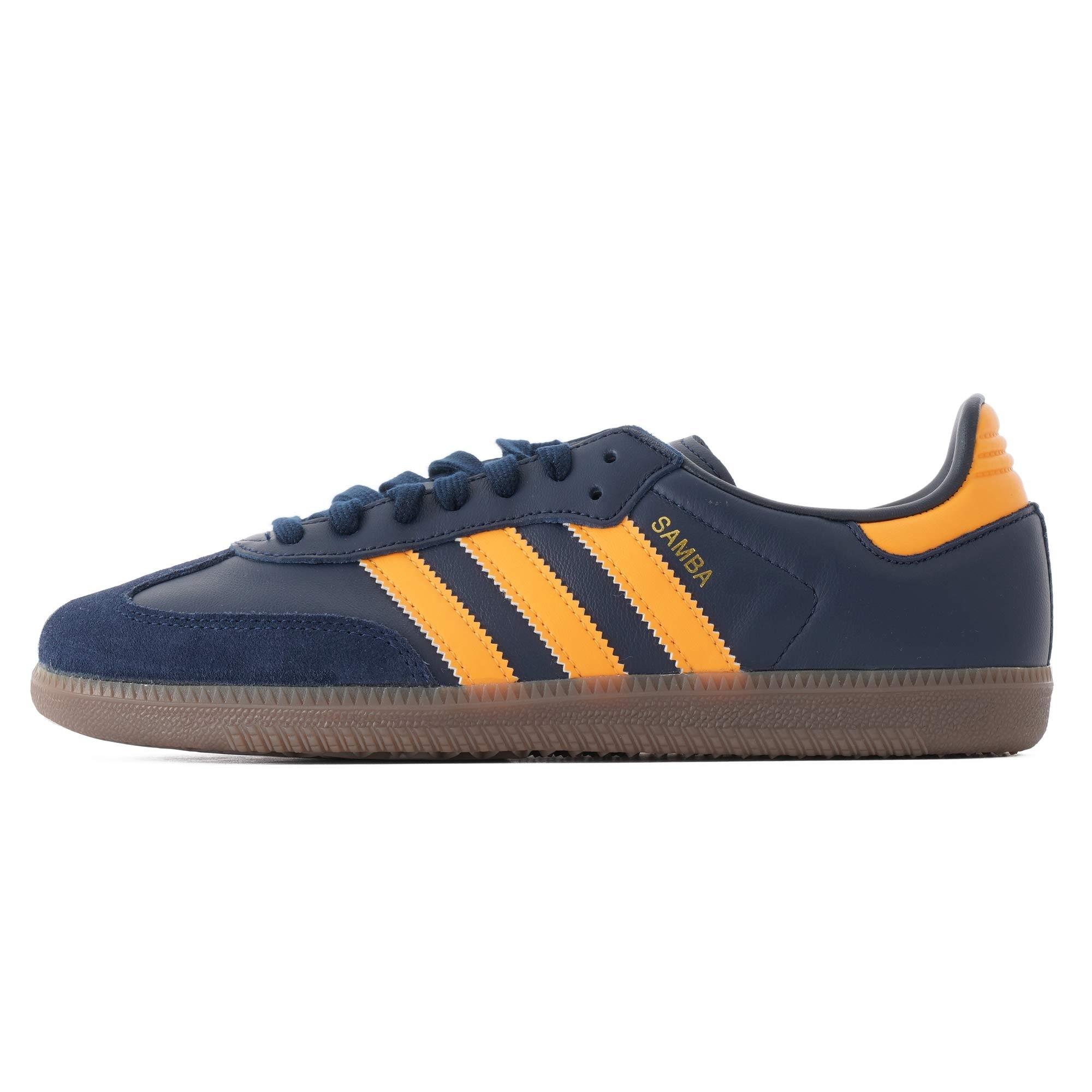 adidas Originals Leather Samba Og - Navy & Orange in Blue for Men - Lyst