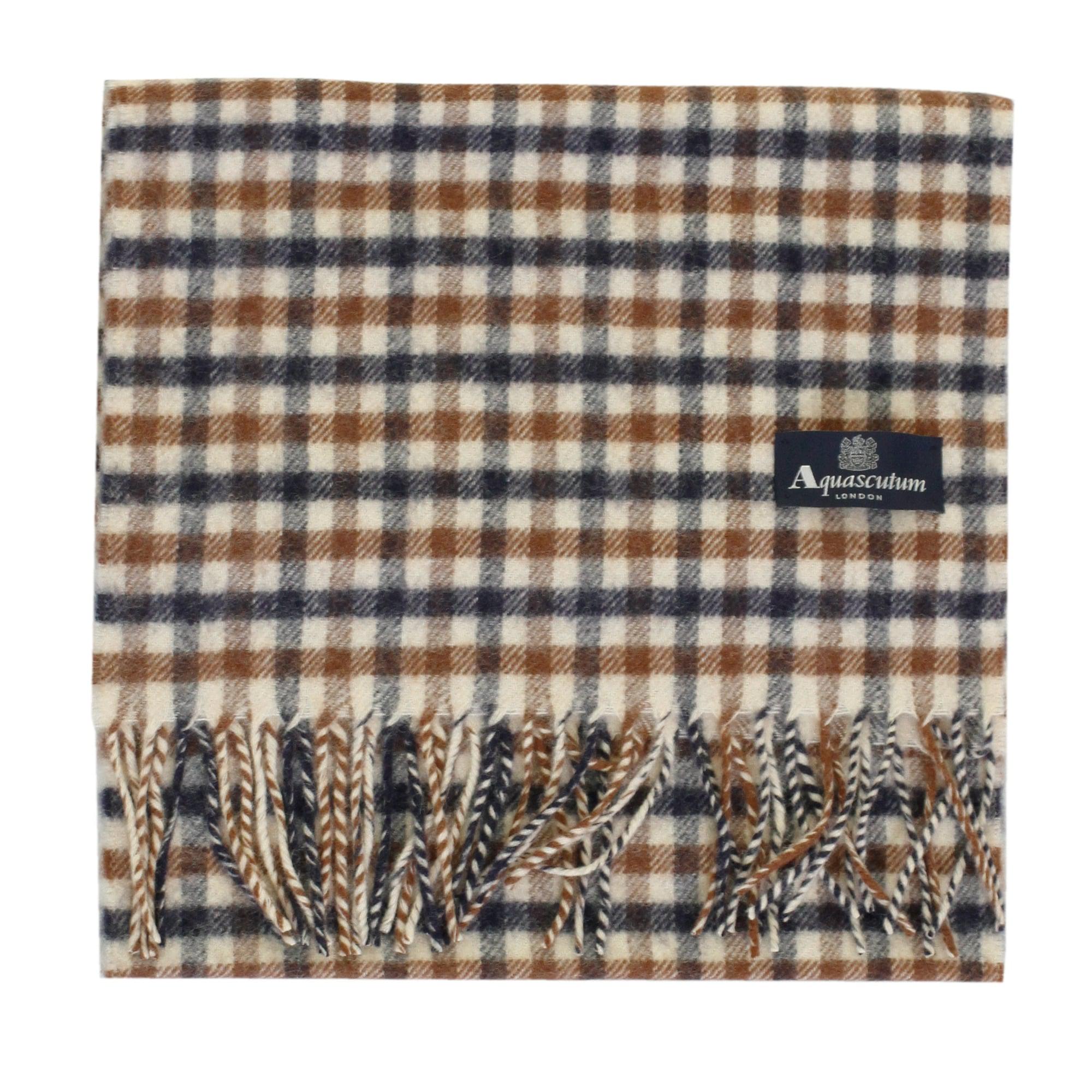 Lambswool Club Check Scarf Vicuna