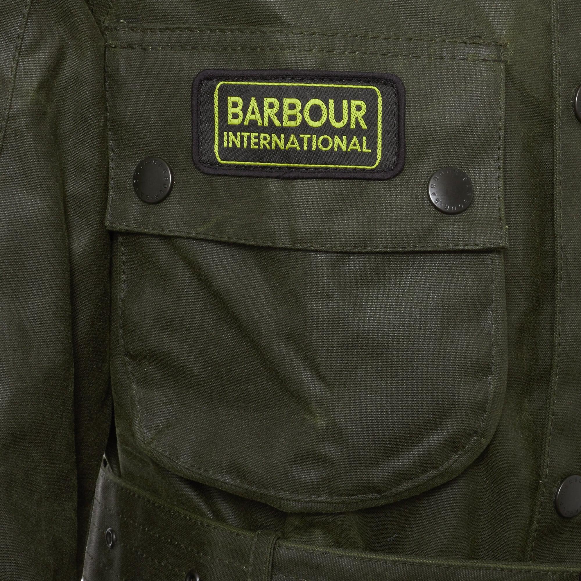 Barbour Cotton Stuarts Anniversary Union Jack Jacket Dark Olive in Green for Men Lyst