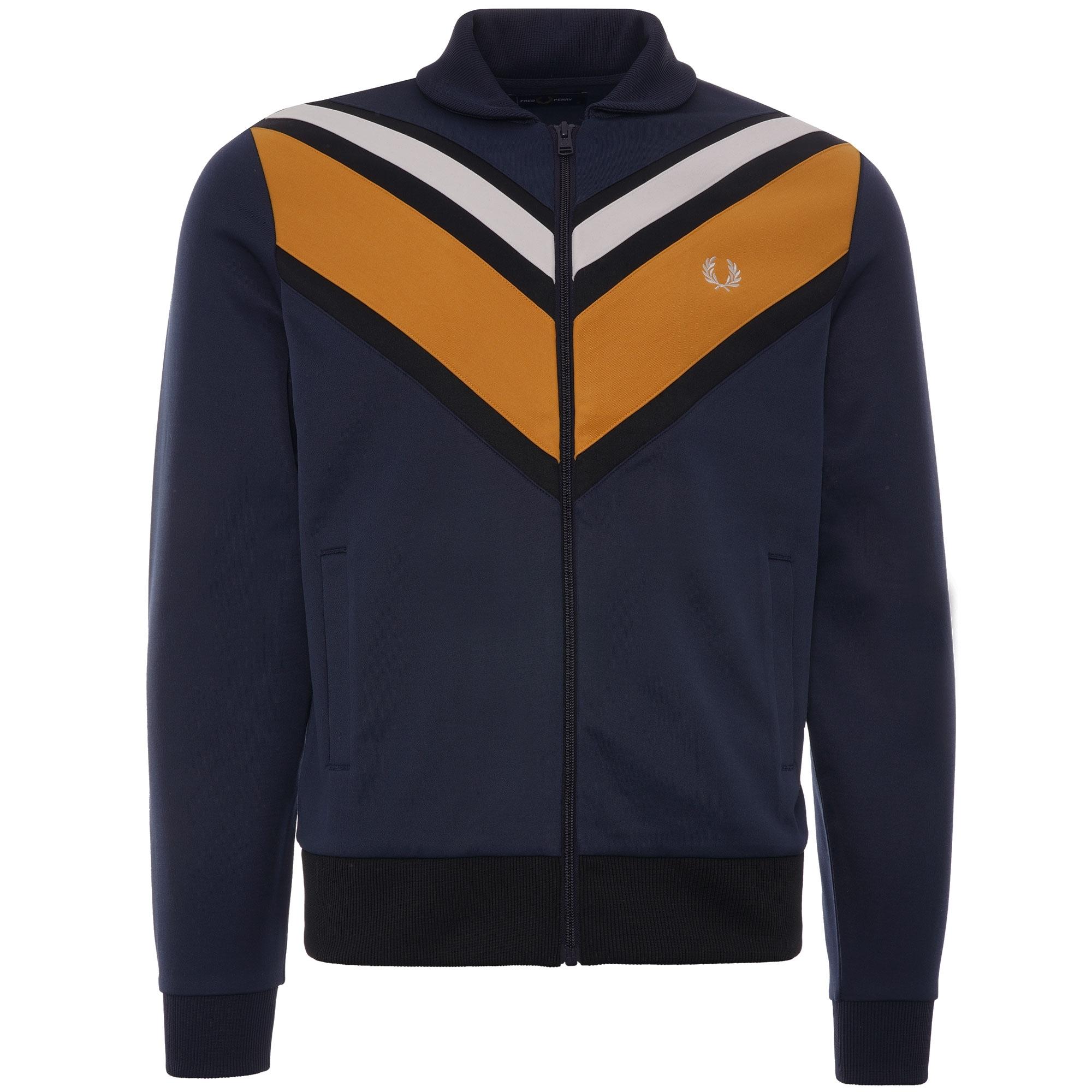 fred perry panel track jacket