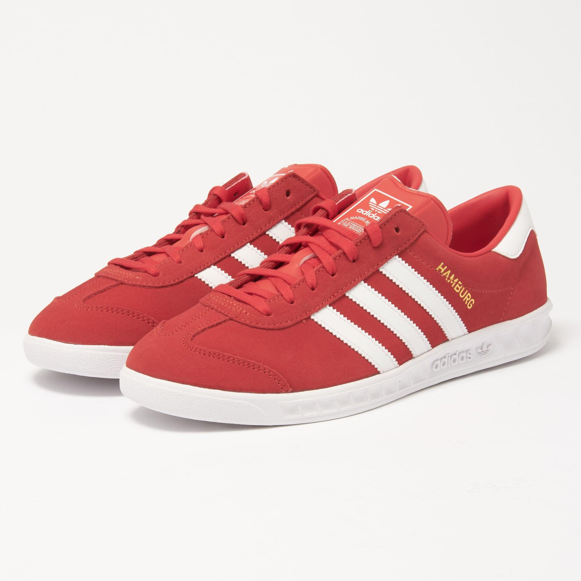 Lyst - Adidas Originals Adidas Hamburg Red Sneakers in Red for Men