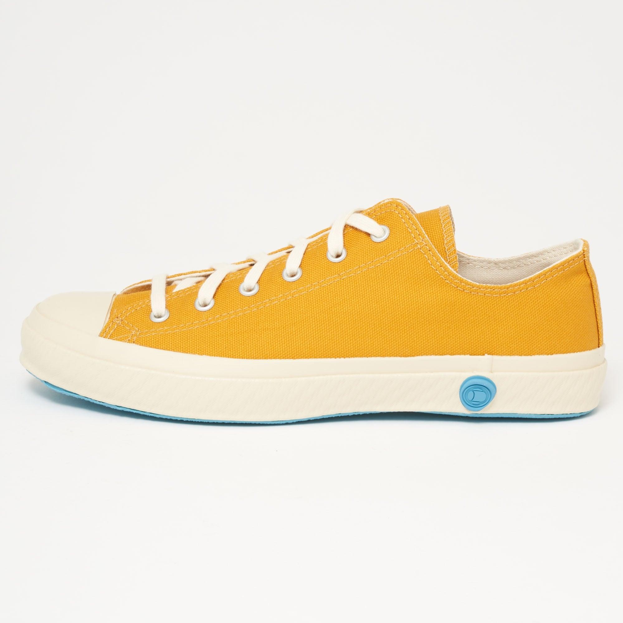 mustard yellow canvas shoes