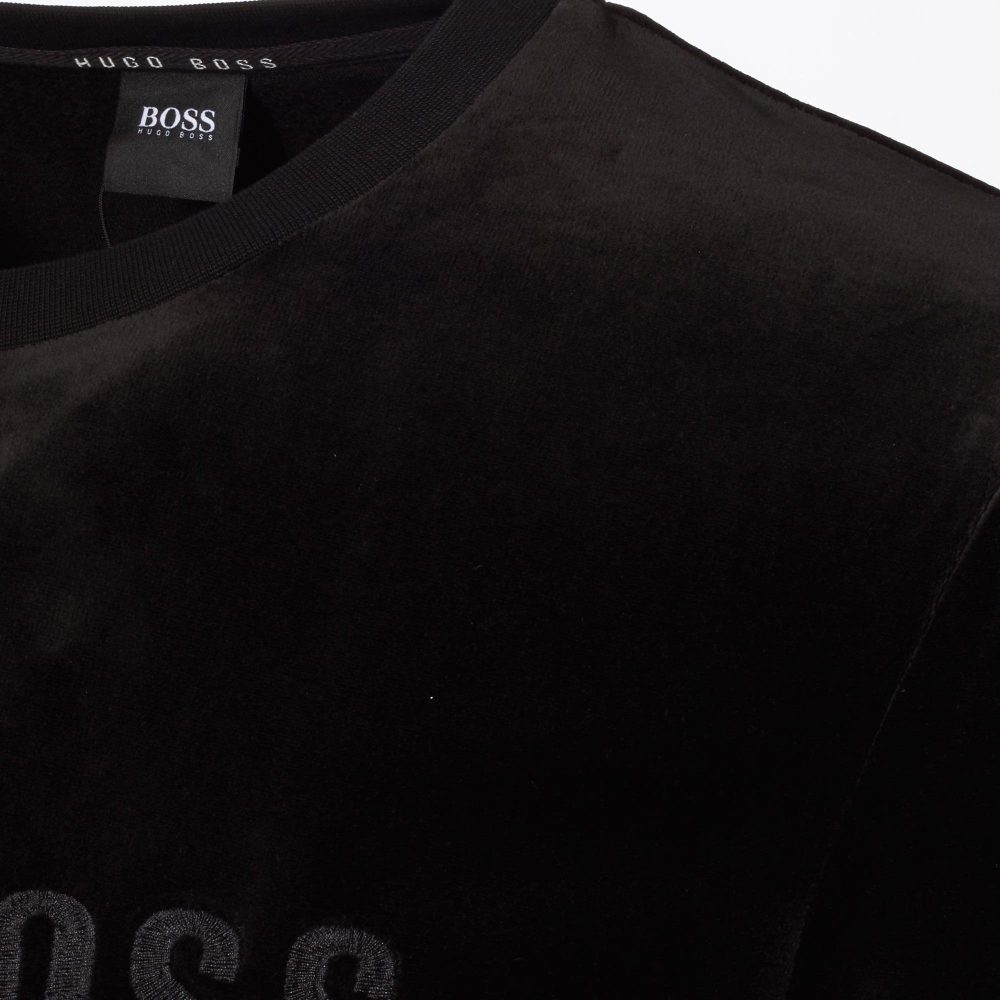 hugo boss velour jumper