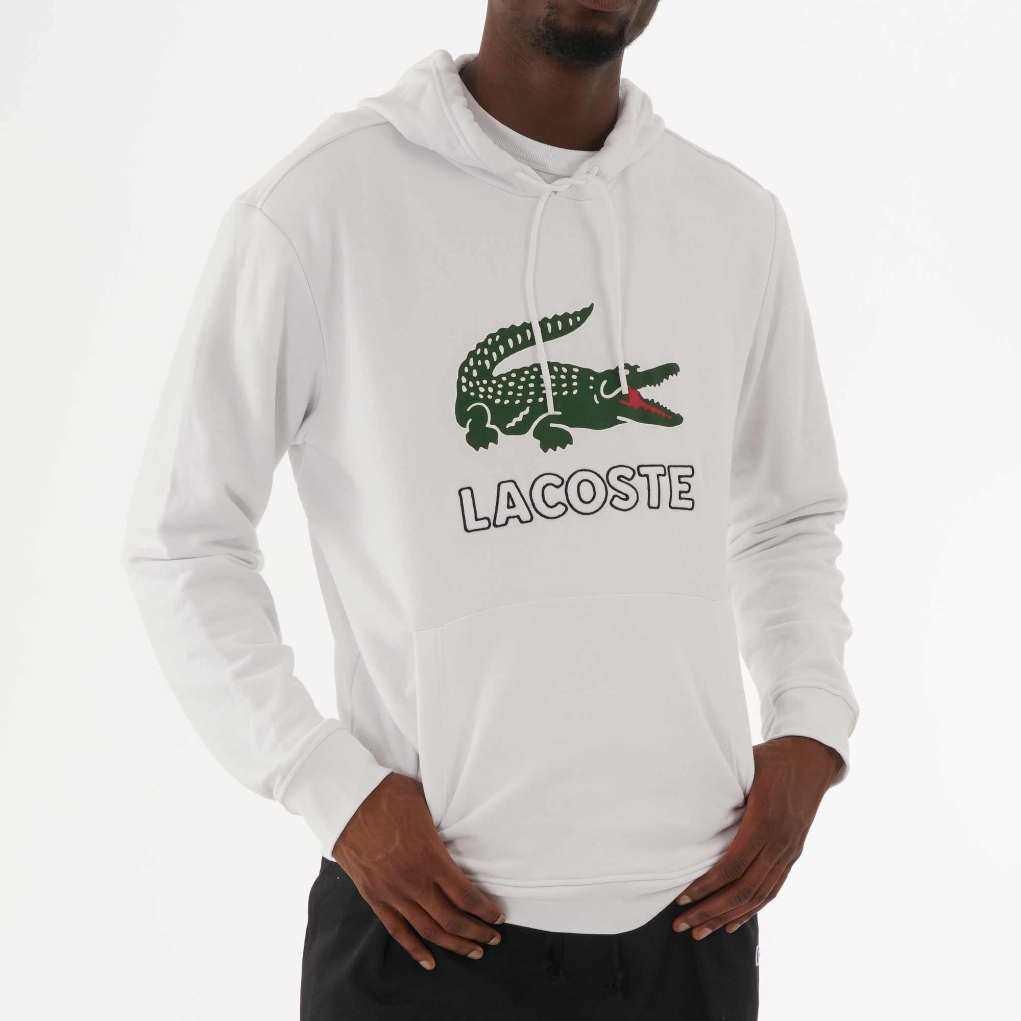 lacoste white sweatshirt