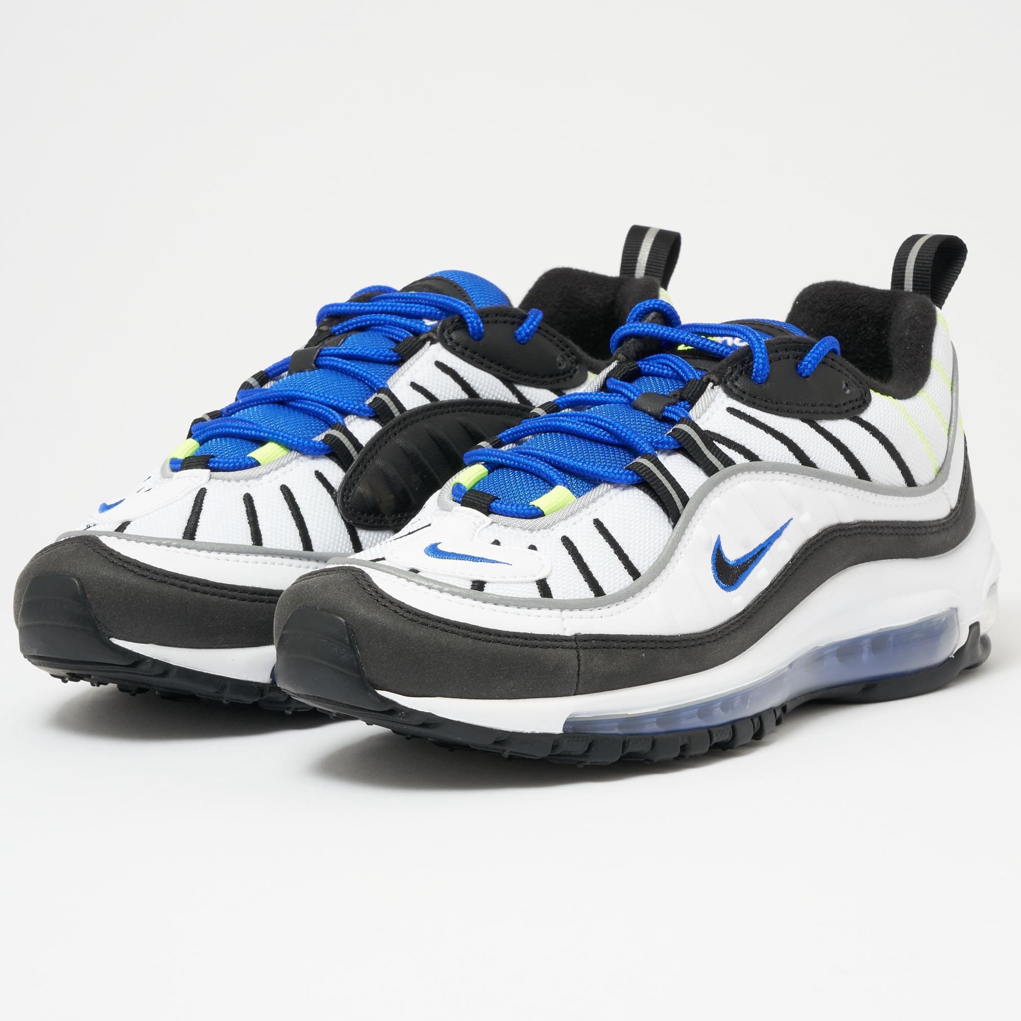 nike air max 98 white black racer blue nike air max 98 white black racer blue