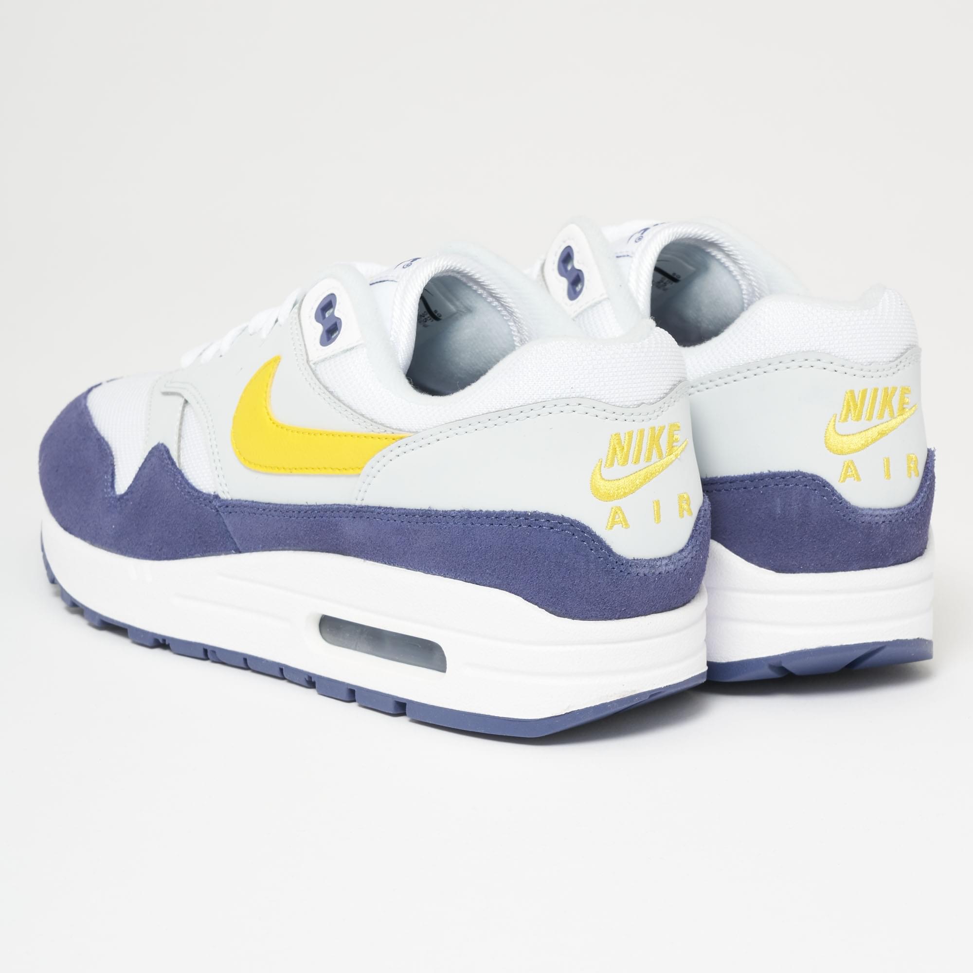 Nike Suede Air Max 1 - White, Blue Recall, Pure Platinum & Tour Yellow for  Men - Lyst
