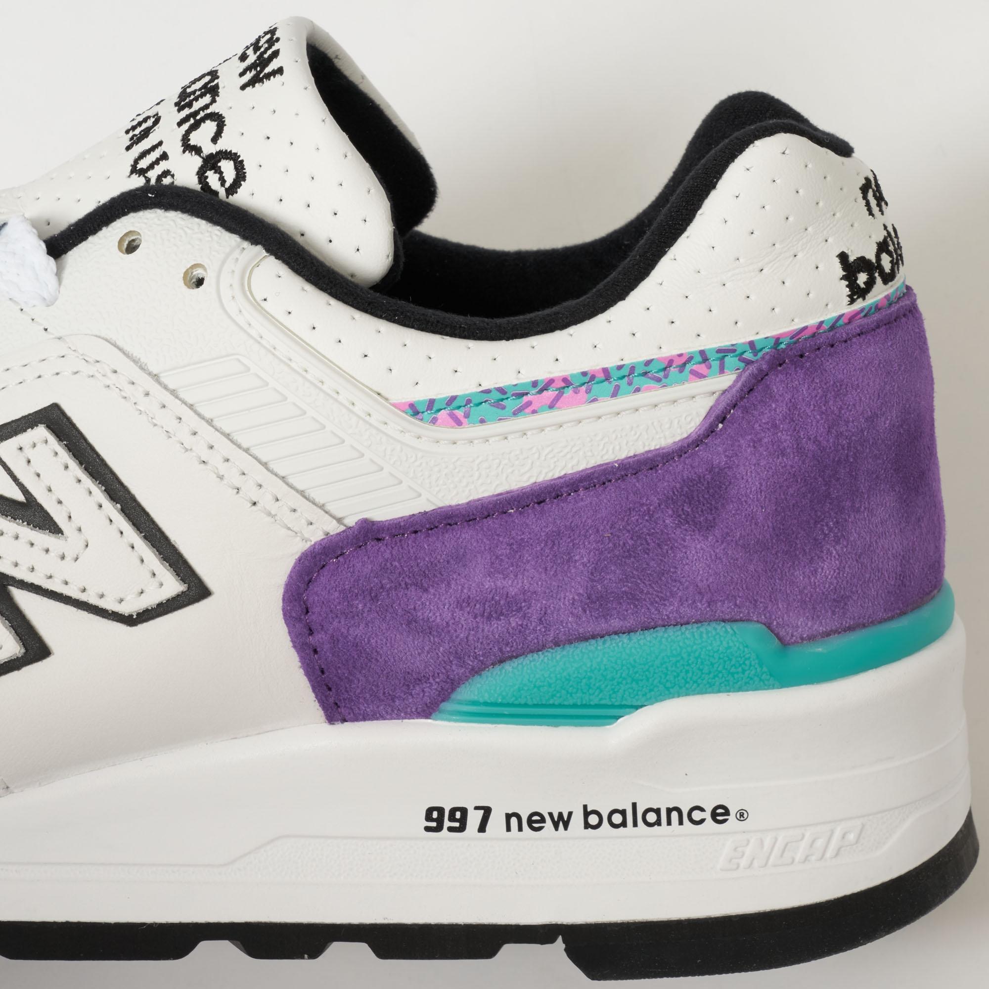 new balance 997 white purple