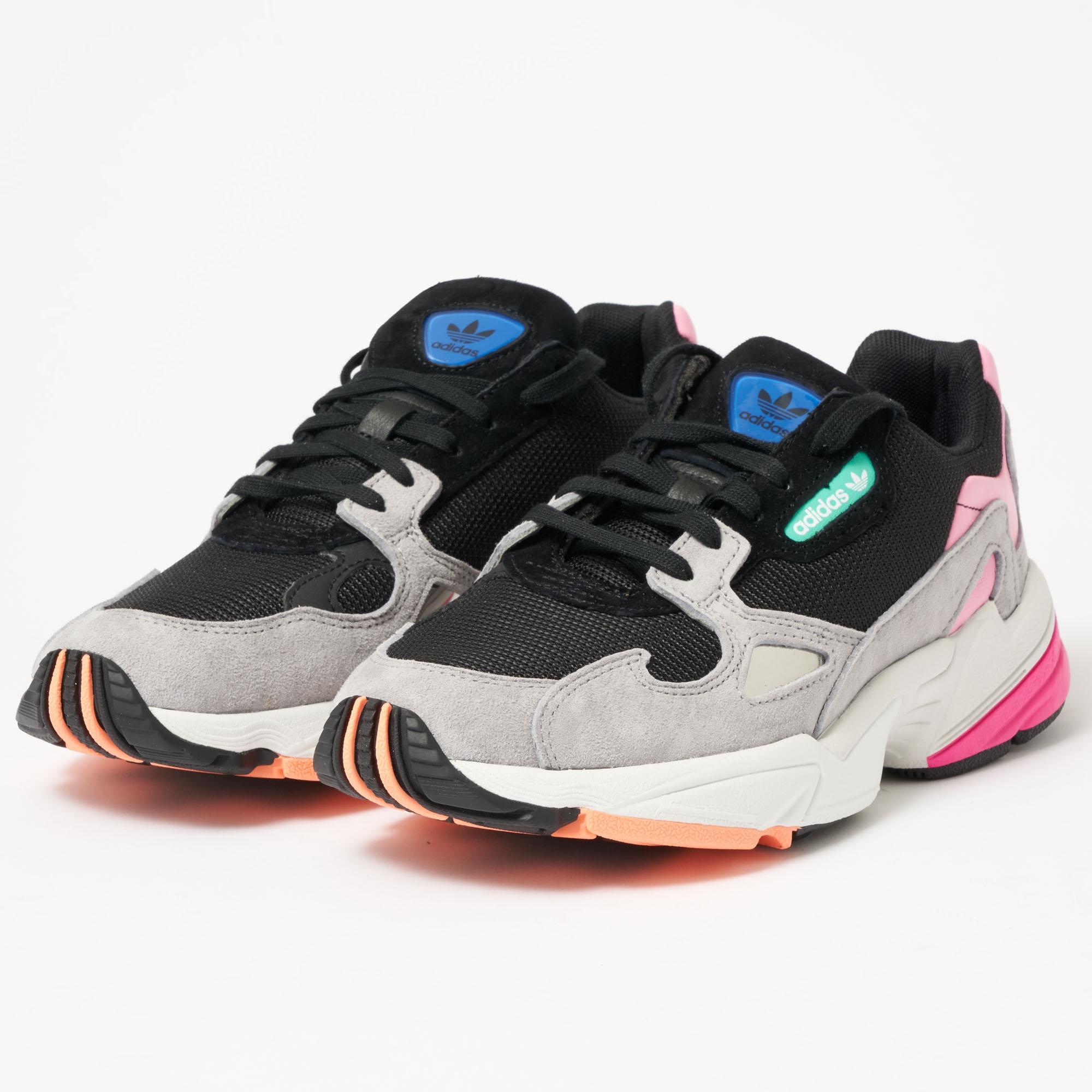 adidas falcon core black light granite