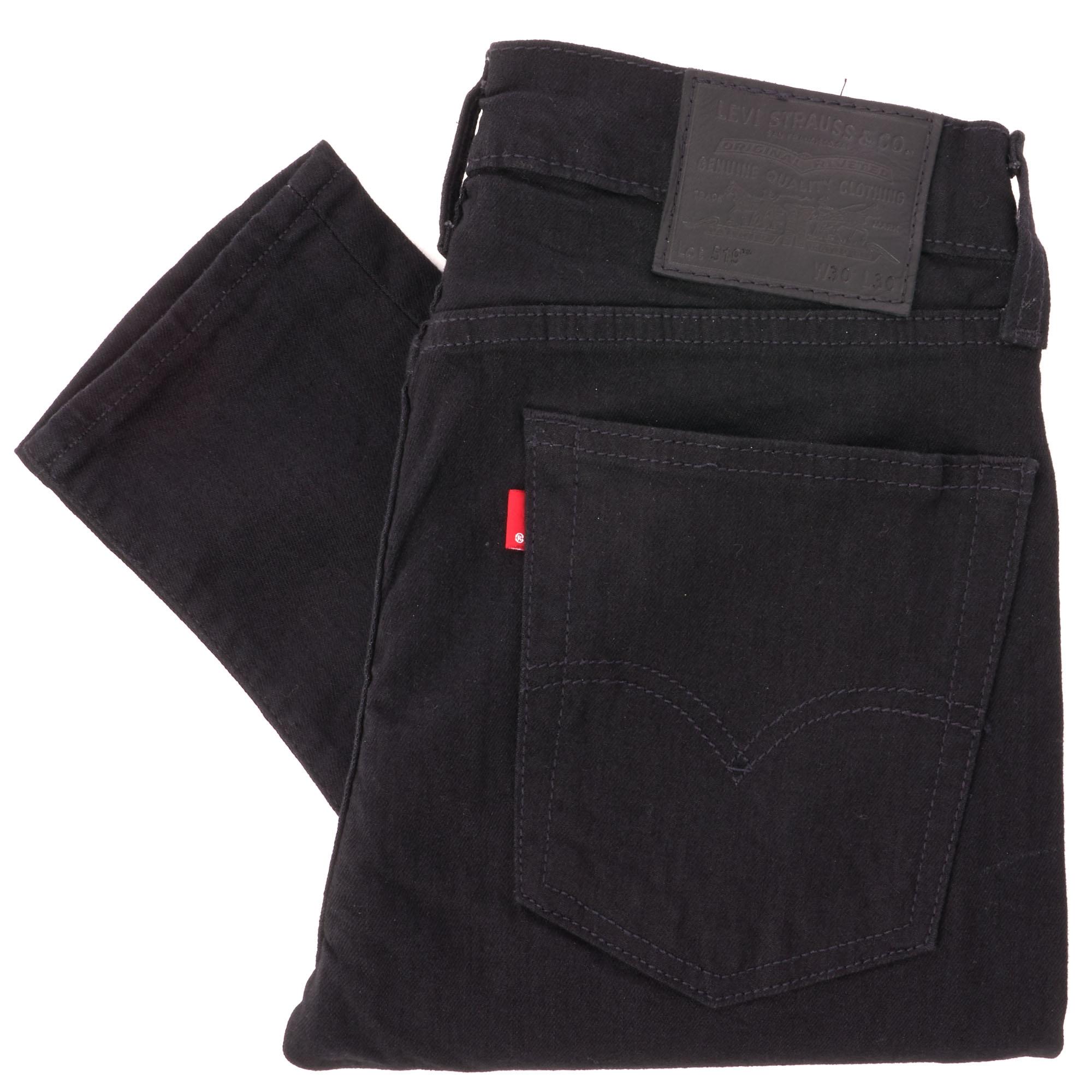 Levi's Denim 519 Extreme Skinny Fit Jeans in Black for Men - Lyst