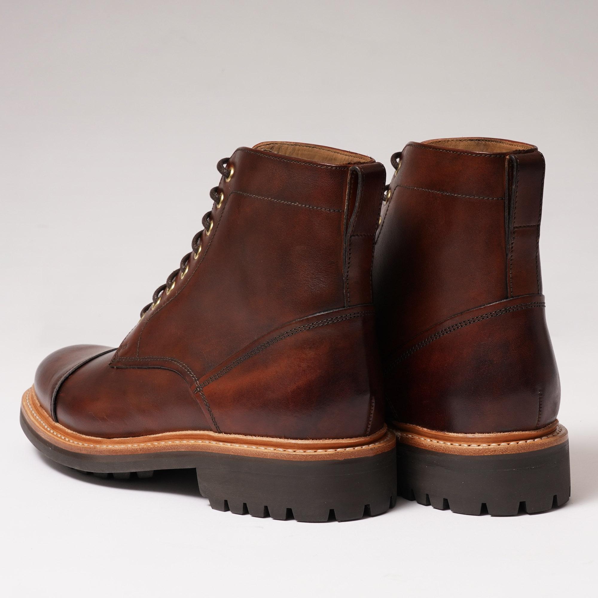grenson joseph commando sole toe cap boot