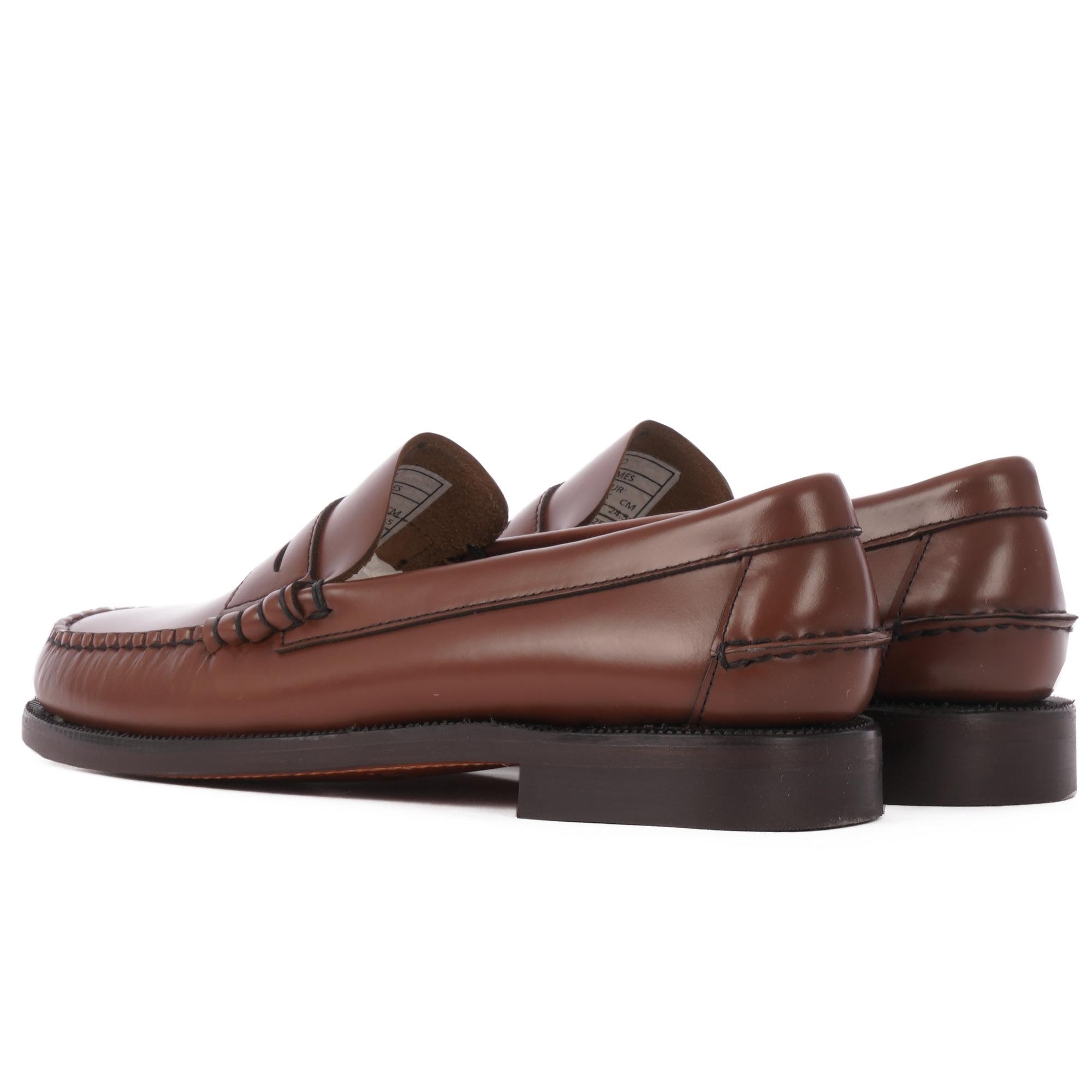 Sebago Classic Dan Leather Loafers in Brown for Men - Save 1% - Lyst