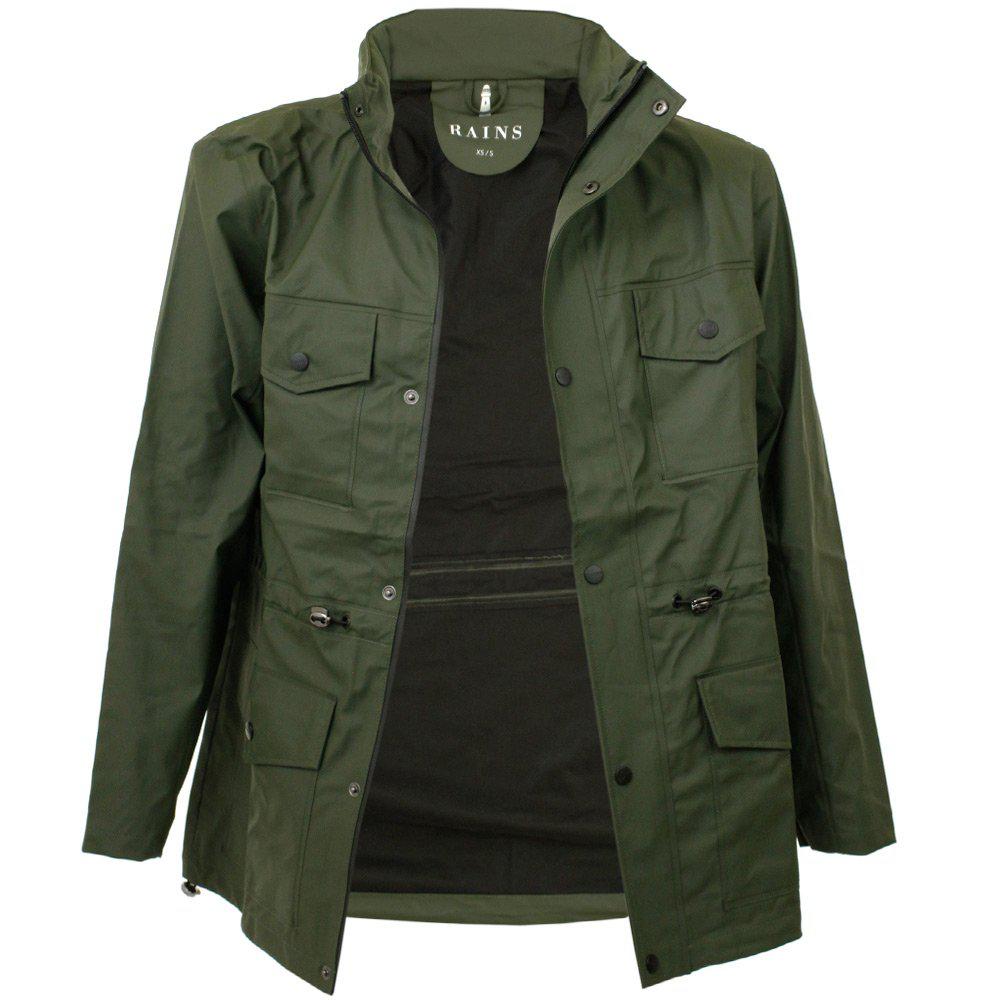 Lyst - Rains Four Pocket Green Jacket 1237 in Green for Men