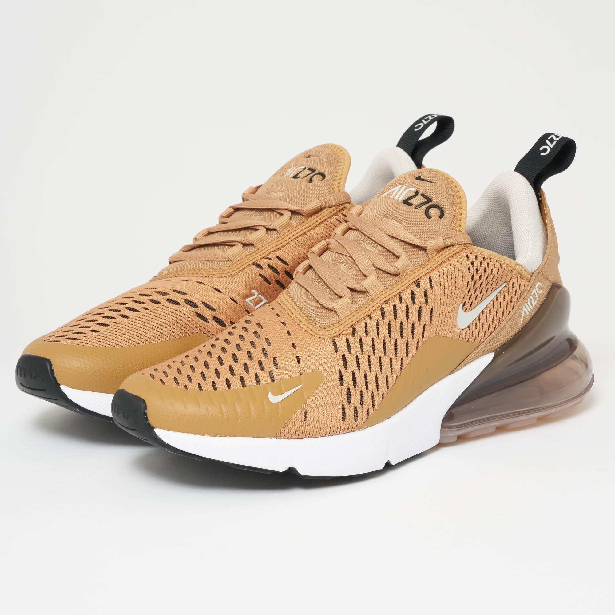 mens nike air max 270 black and gold