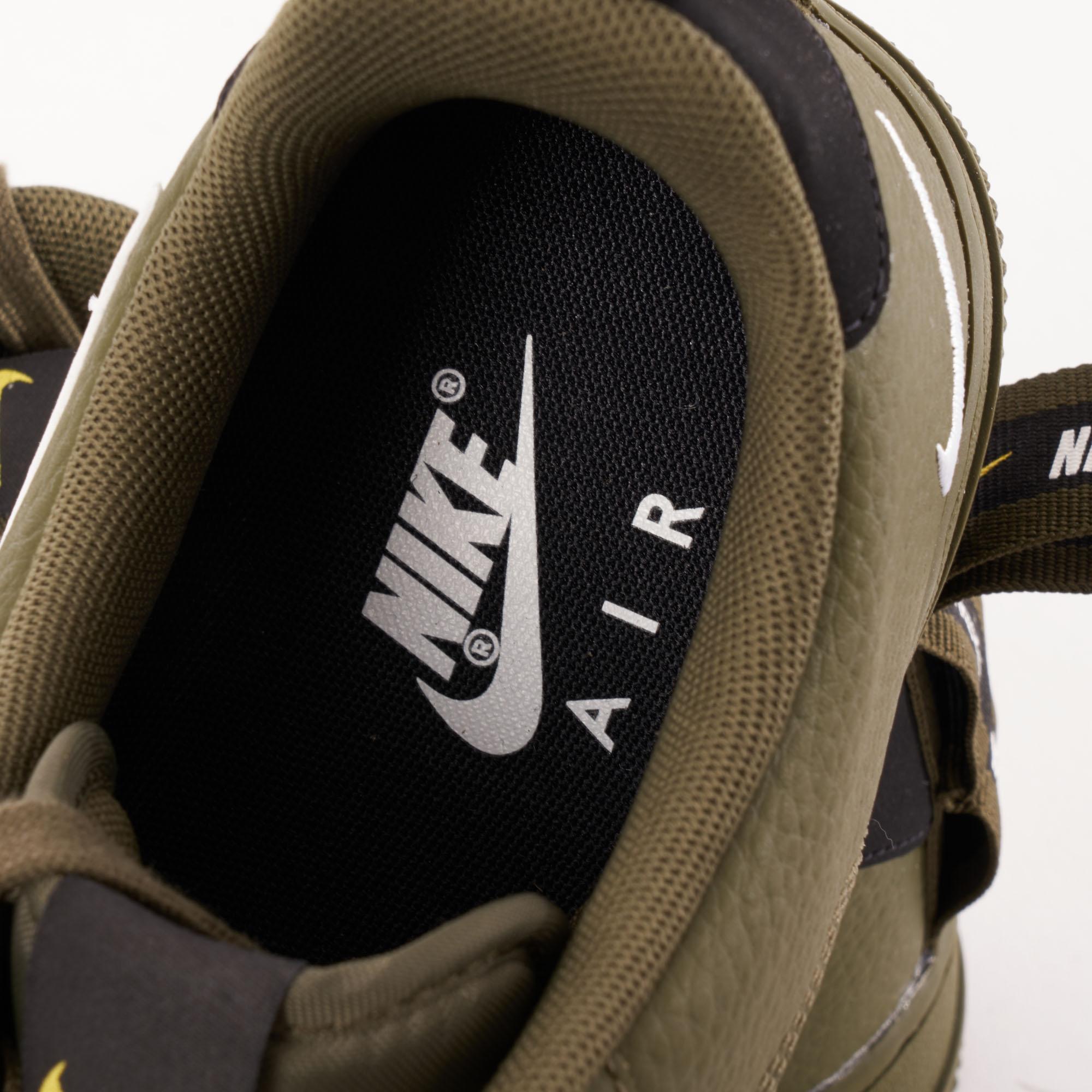 Nike Leather Air Force 1 Utility Trainers in Olive (Green) for Men | Lyst  Australia