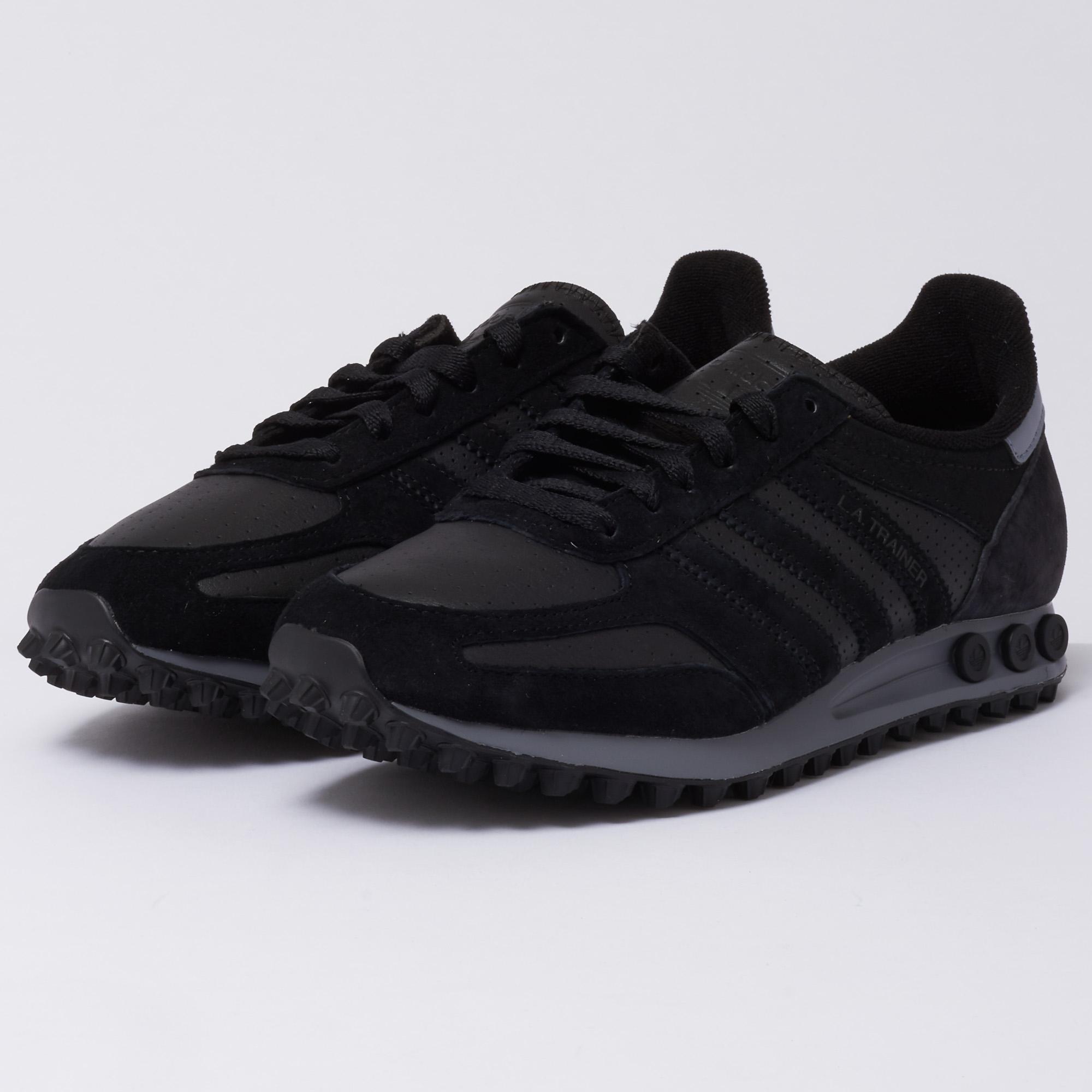 adidas Originals La Trainer Leather Black for Men | Lyst Australia