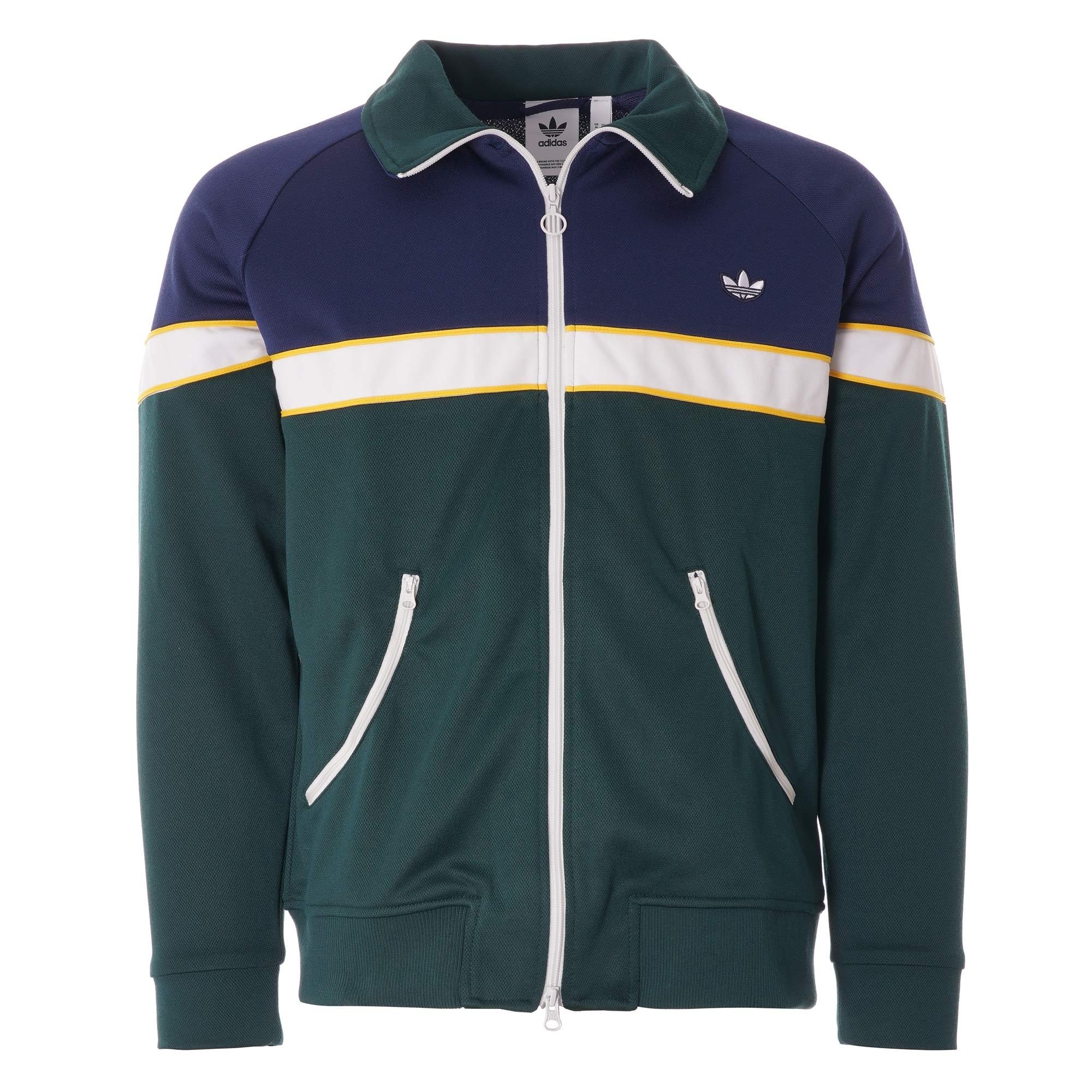 green adidas track top