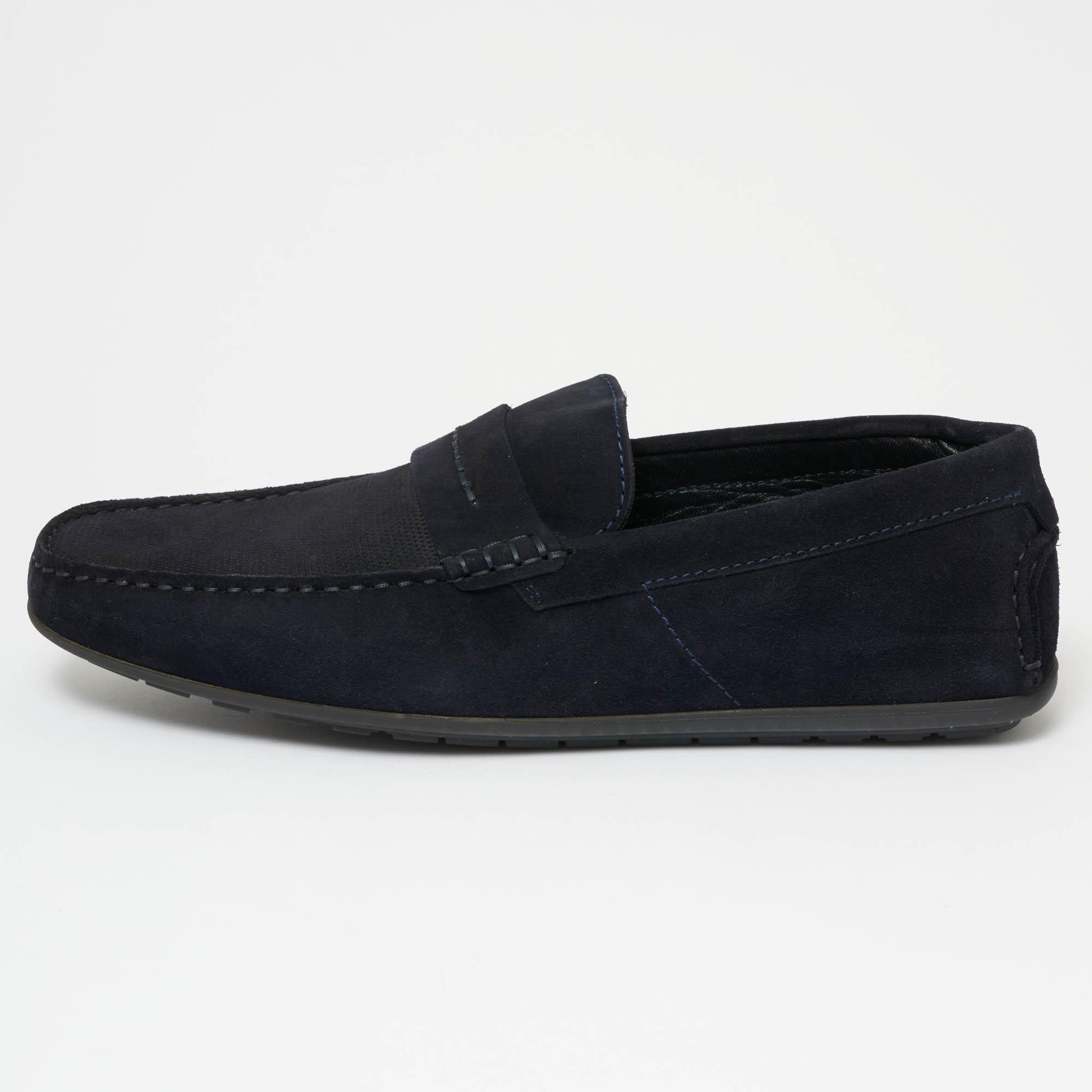 hugo boss dandy suede moccasin