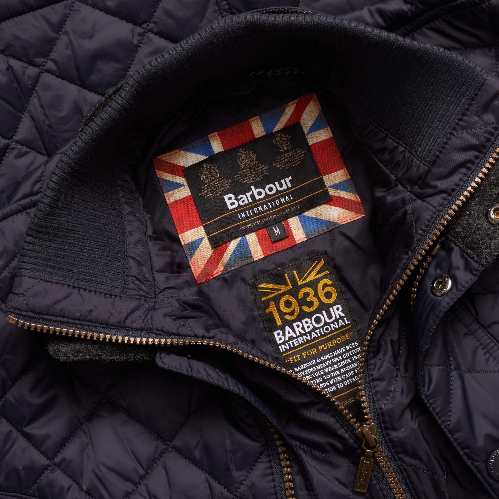 Barbour Synthetic Windshield Tailored Fit Quilted Jacket - Navy in Blue for  Men | Lyst Australia