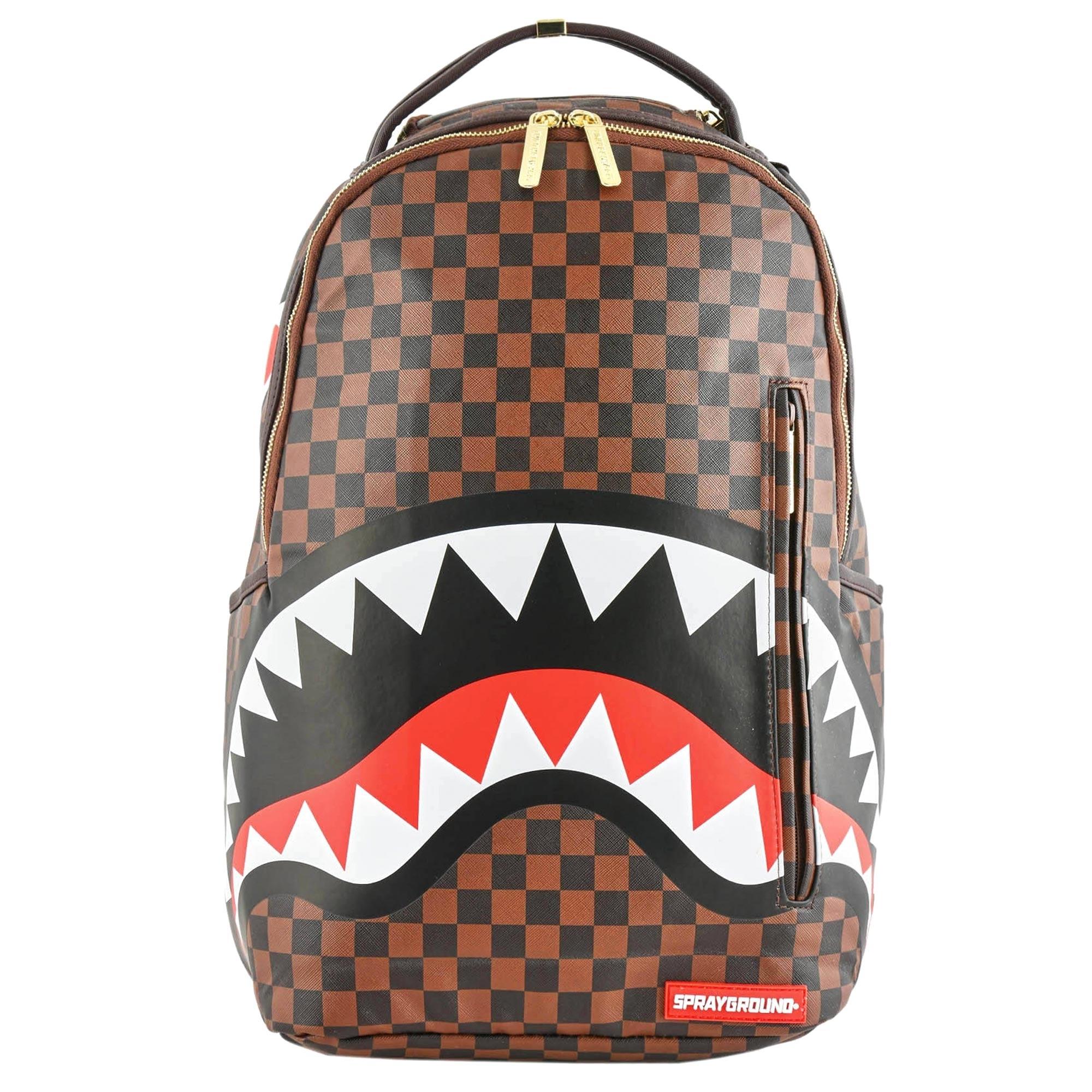 Sprayground Sleek Sharks In Paris Backpack in Brown for Men - Lyst