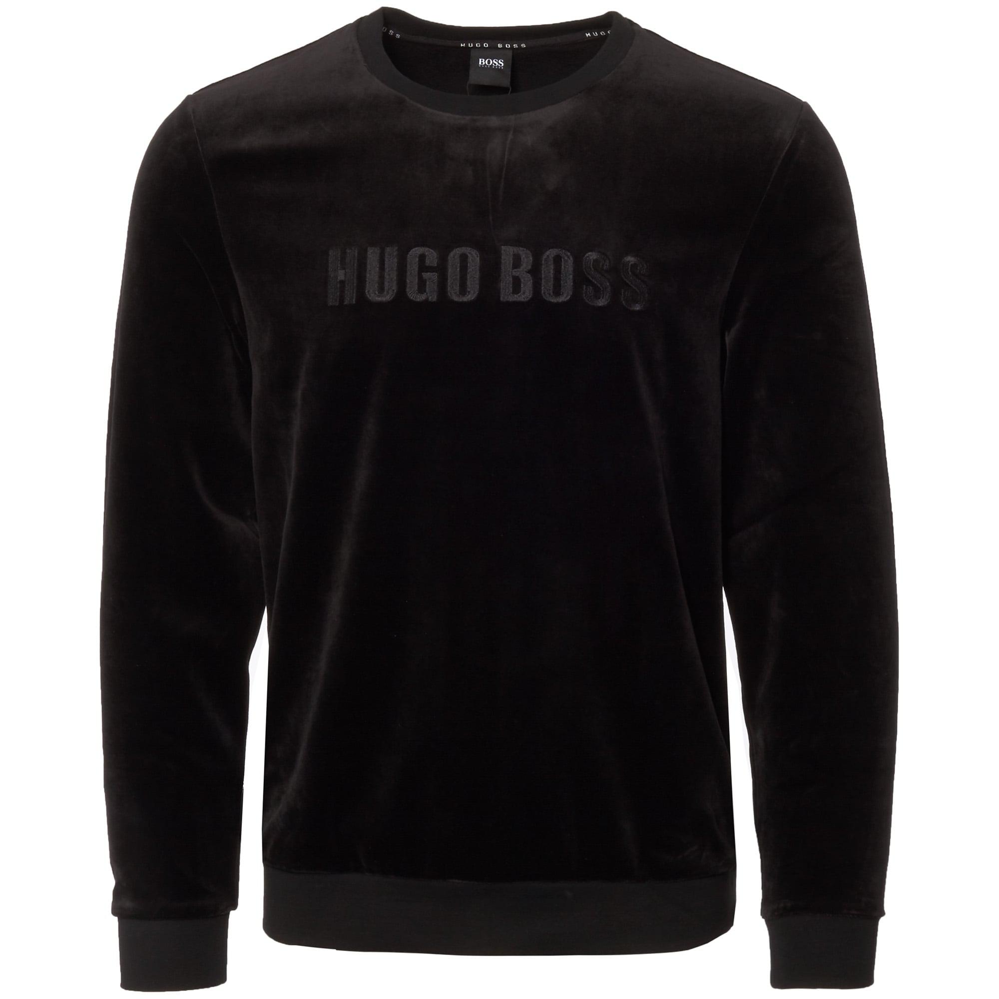 hugo boss velour jumper