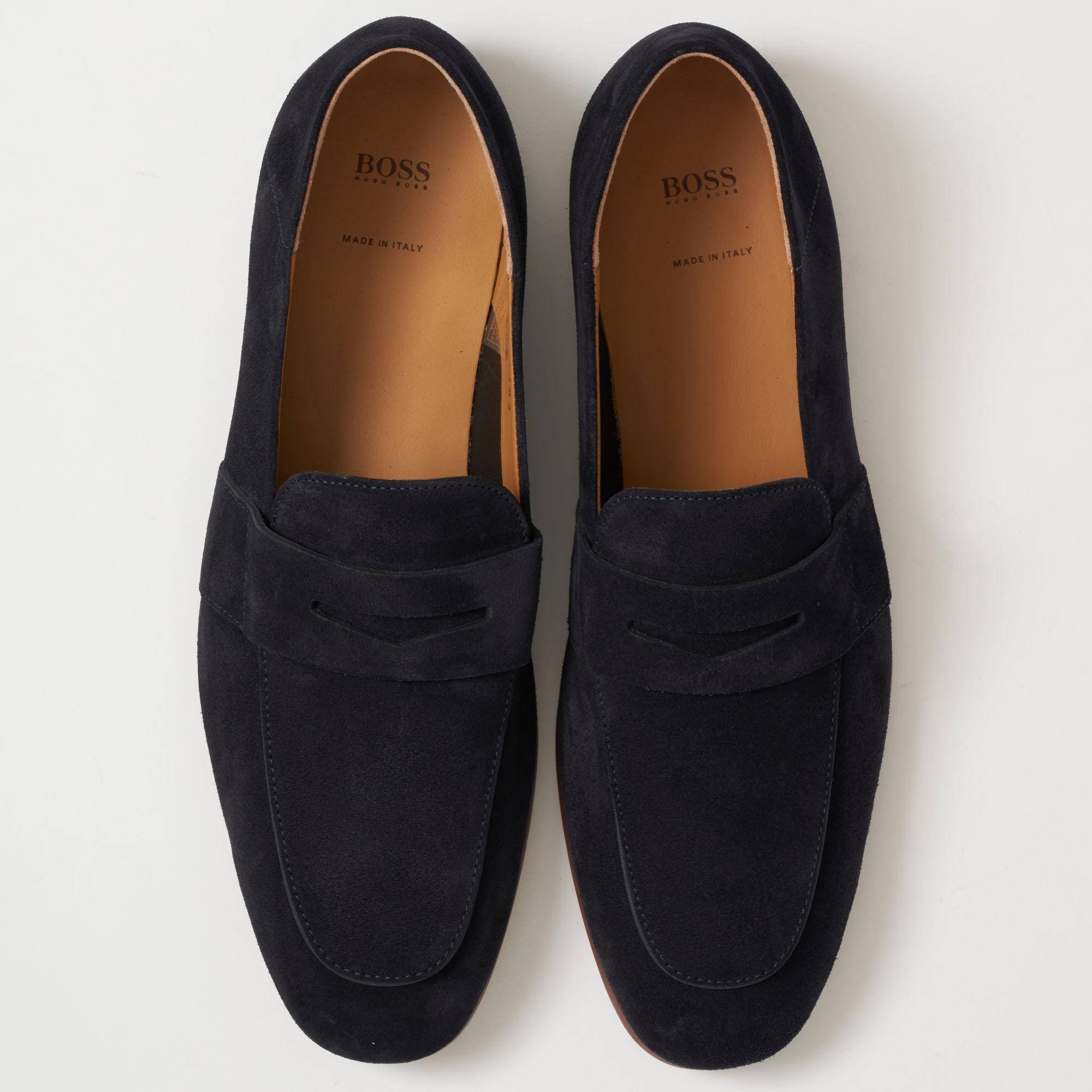 hugo boss safari suede loafers