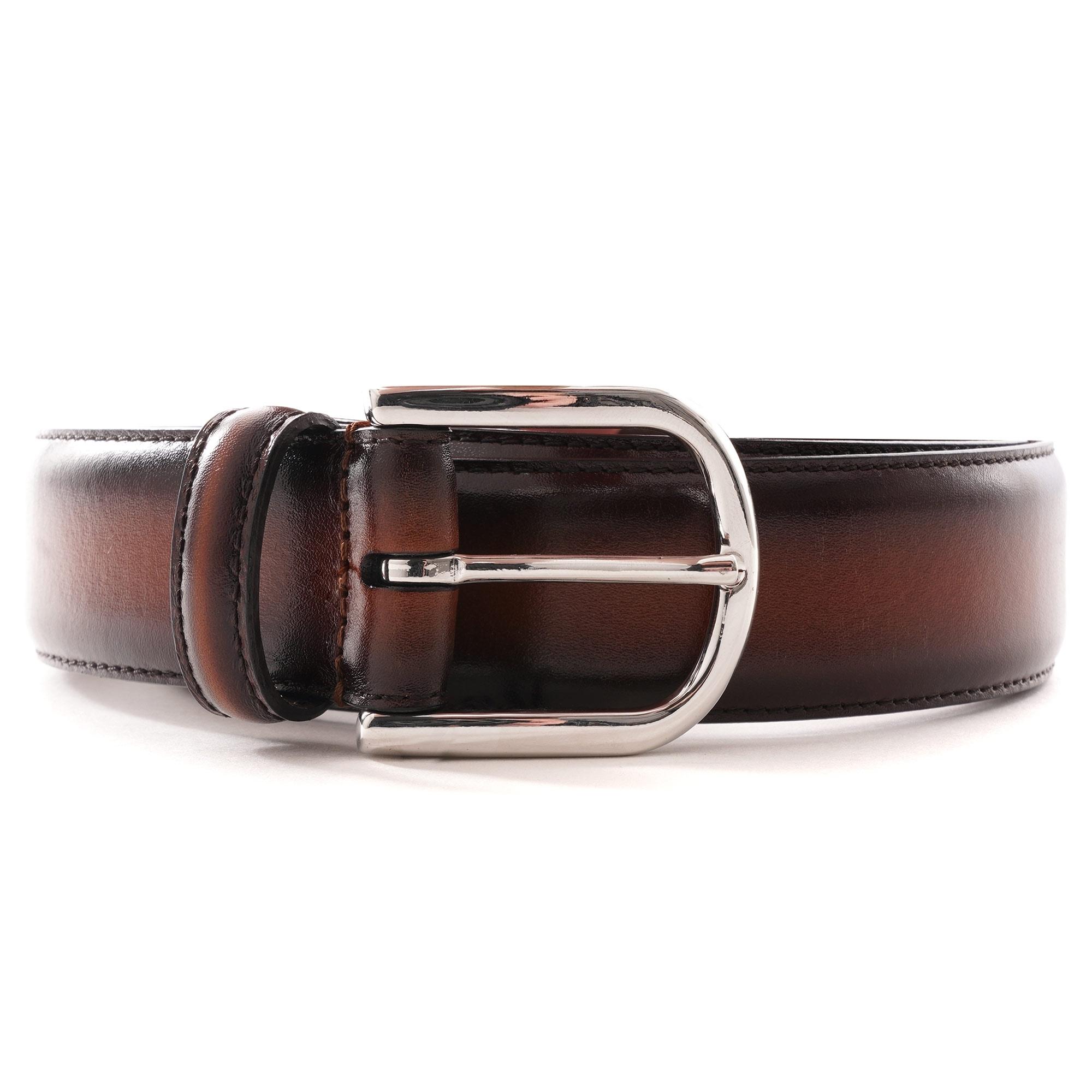 Anderson's Polished Leather Belt in Brown for Men - Lyst