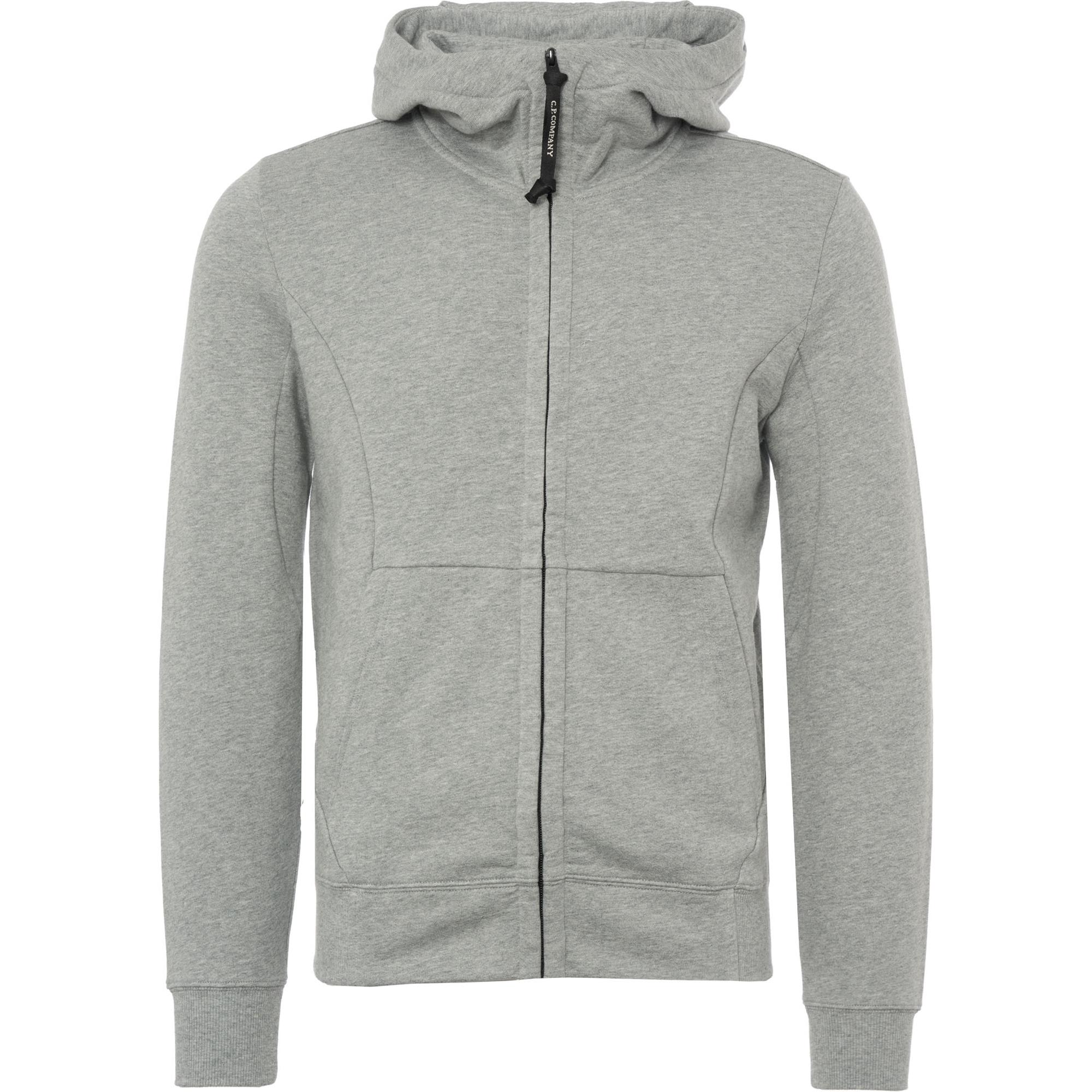 cp company grey goggle hoodie