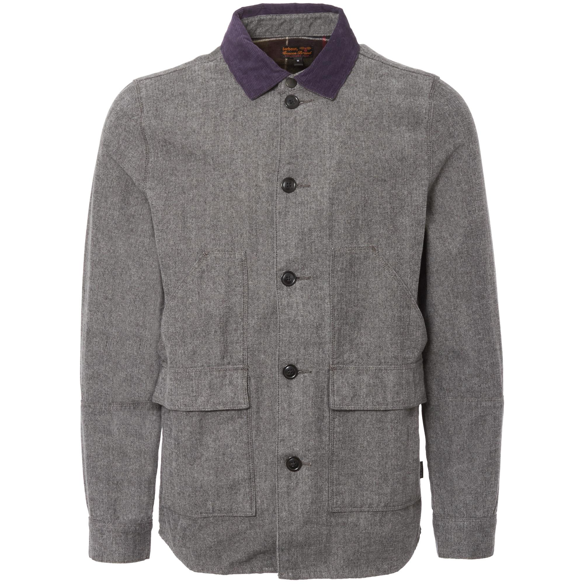 Lyst - Barbour Grey Earmont Overshirt in Gray for Men