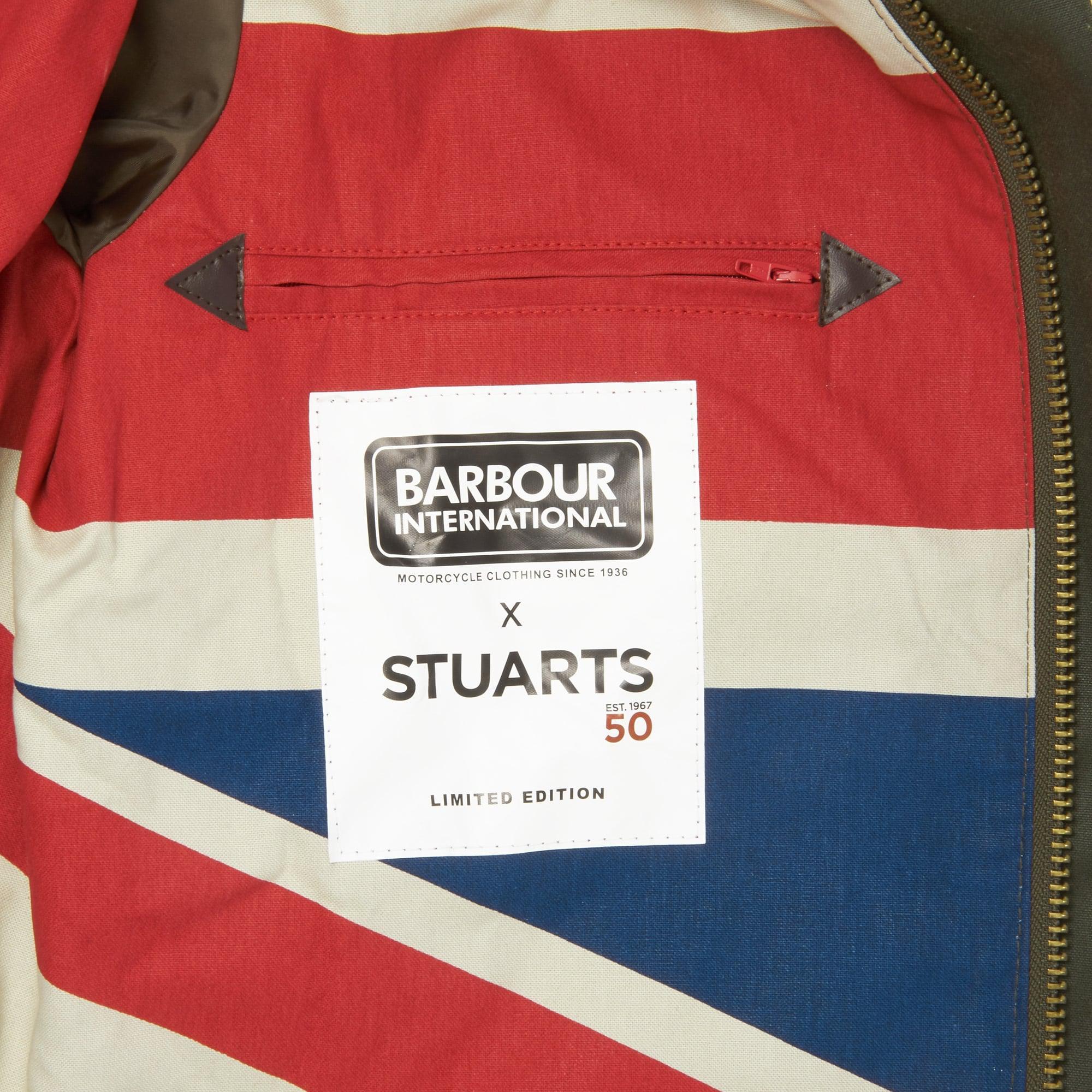 Barbour Stuarts Anniversary Union Jack Jacket Dark Olive in