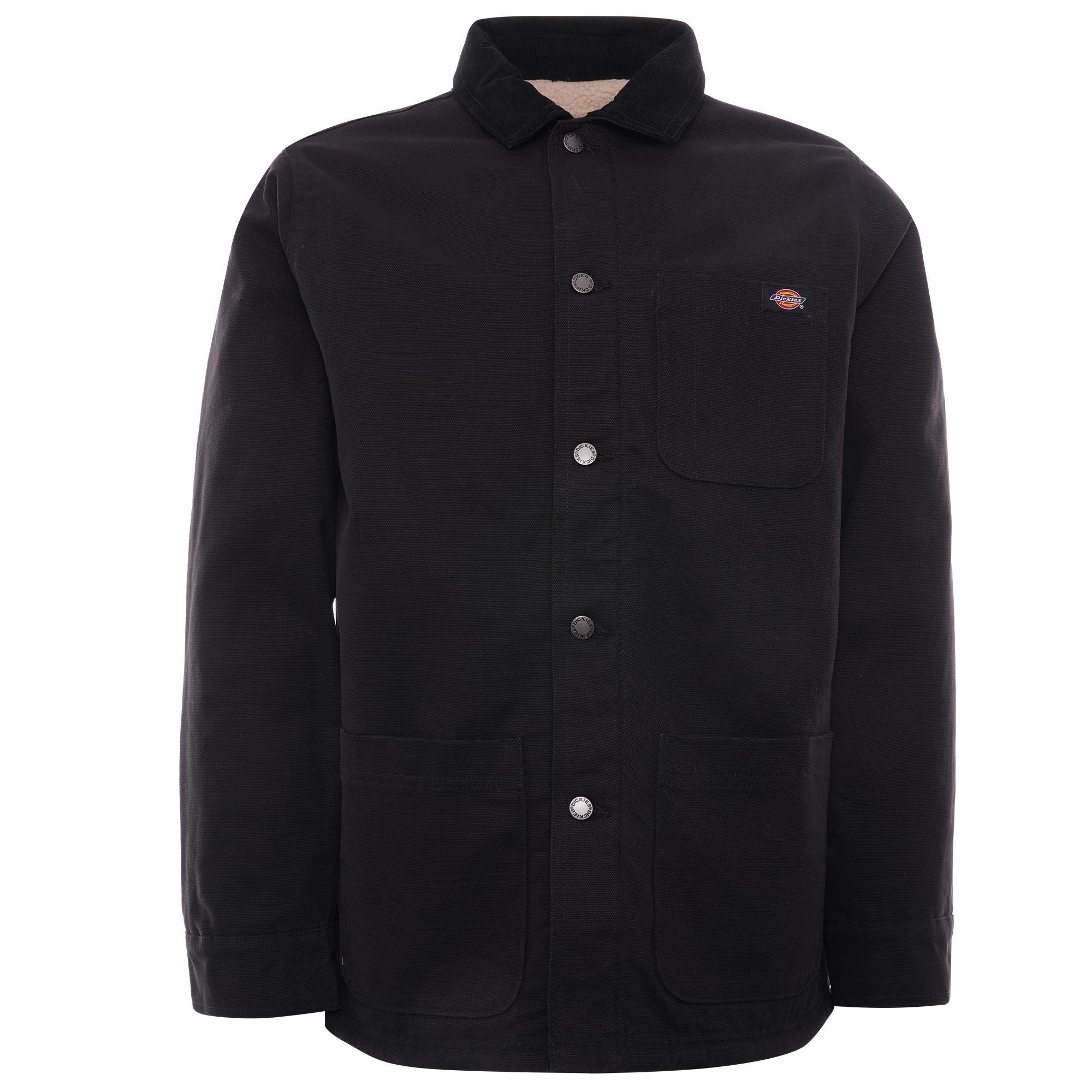black canvas chore coat